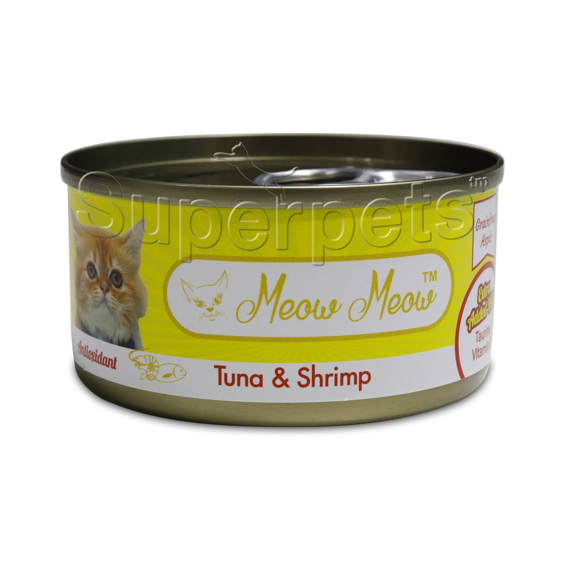 Meow Meow - Tuna & Shrimp - Grain Free 80gSuperpets Trading