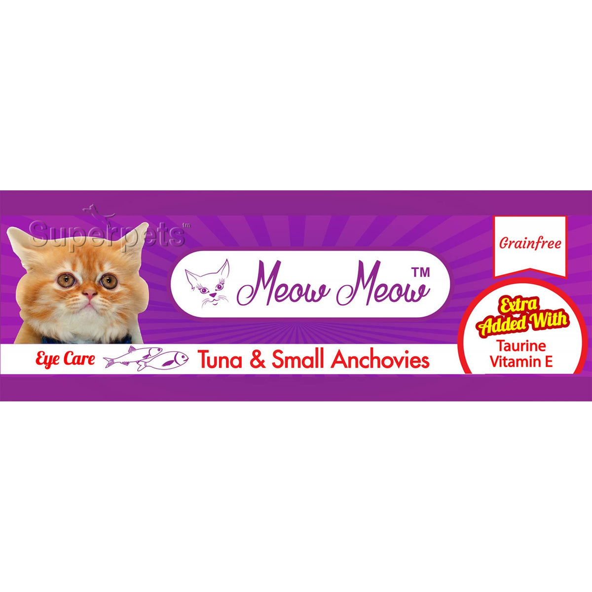 Meow Meow - Tuna & Small Anchovies - Grain Free 80gSuperpets Trading