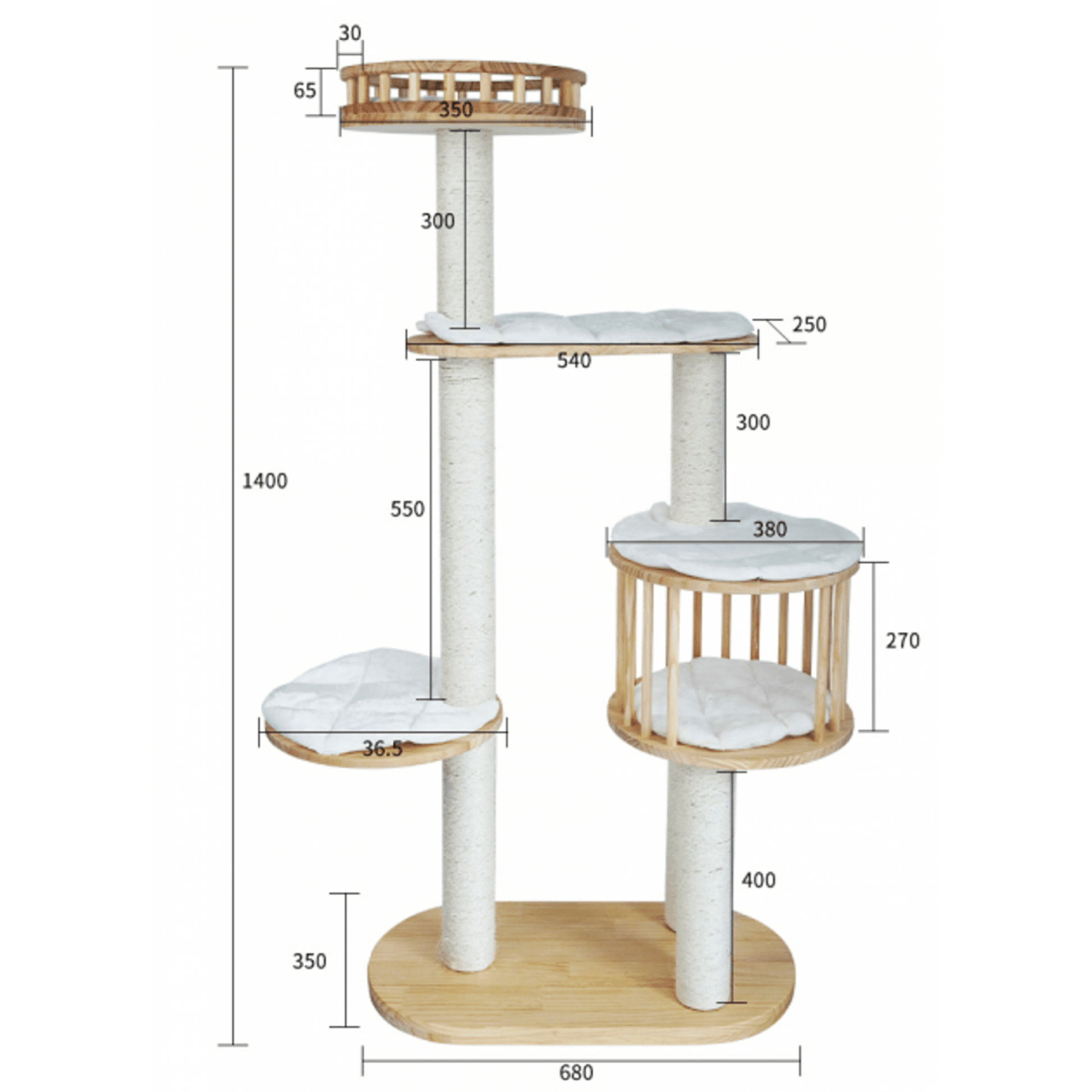 Minimax - BI001 - Cat Tree 68x35x139cmCatsSuperpets Trading