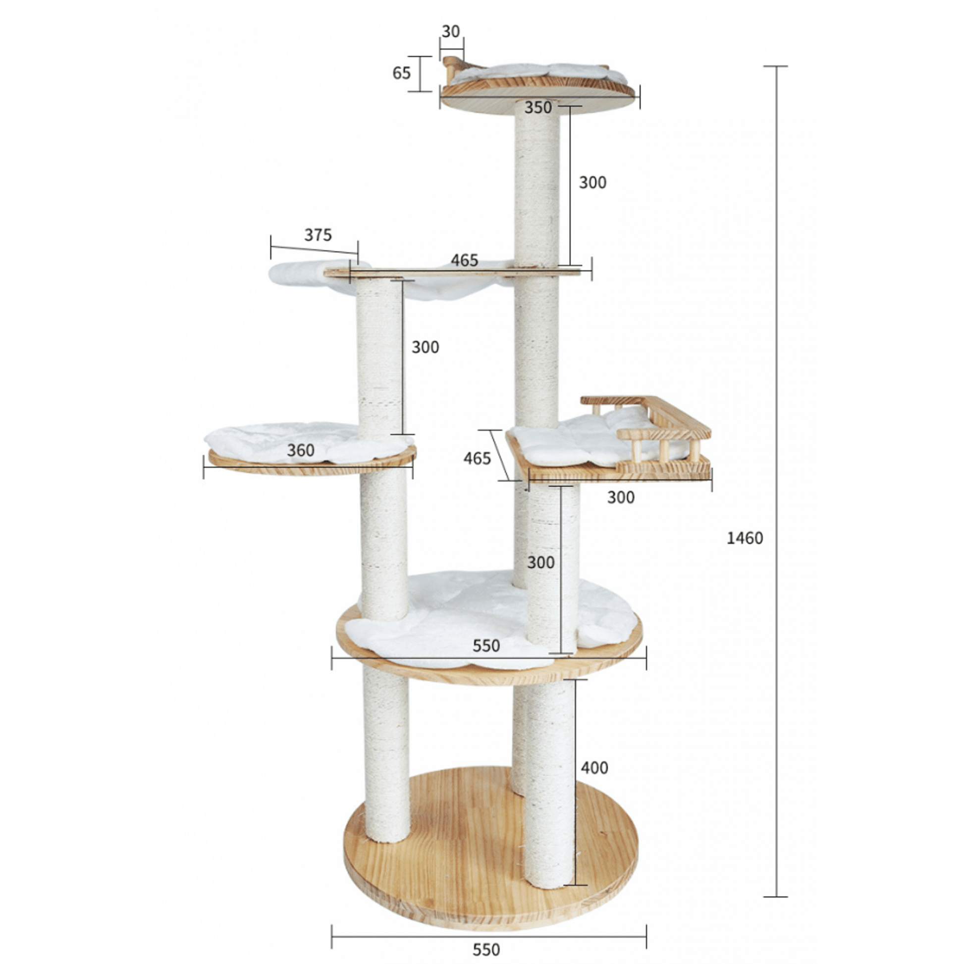 Minimax - BI002 - Cat Tree 55x55x145cmSuperpets Trading