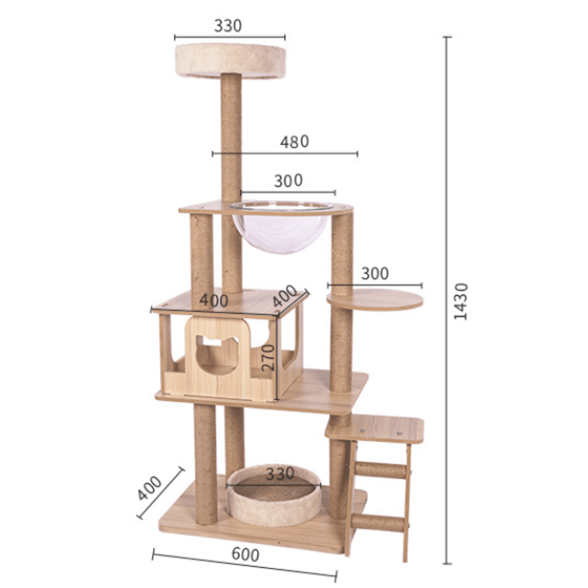 Minimax - BI072 - Cat Condo 40x60x143cmSuperpets Trading
