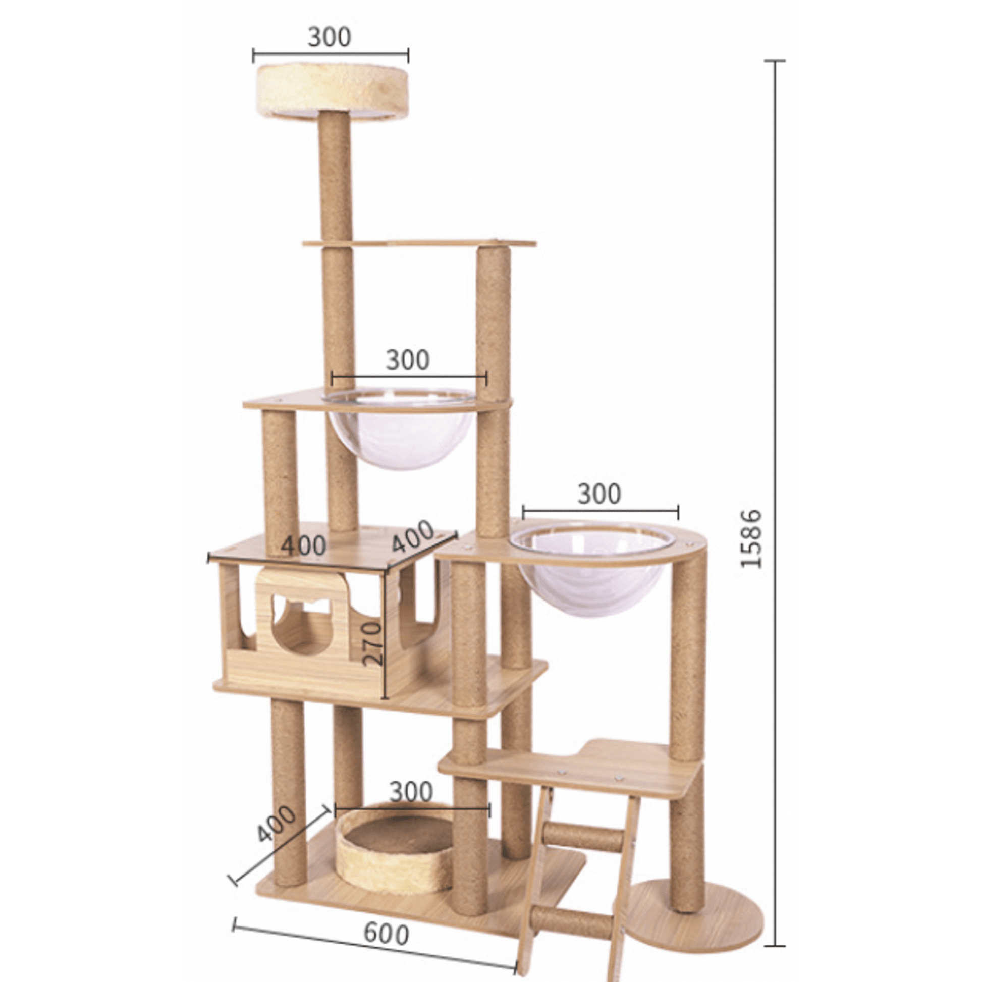 Minimax - BI075 - Cat Condo 60x40x143cmSuperpets Trading