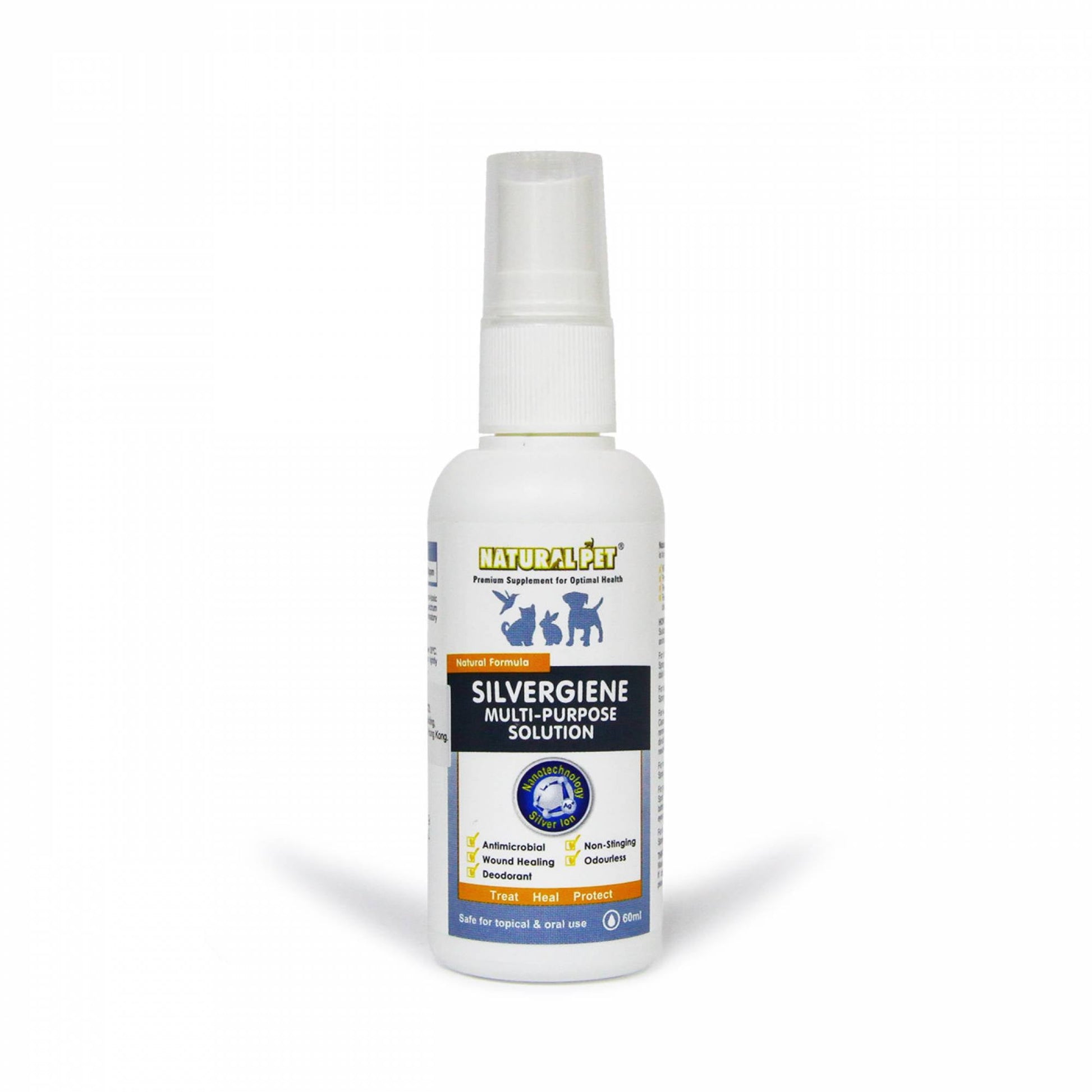 Natural Pet - Silvergiene Multi-Purpose Solution 60mlSuperpets Trading