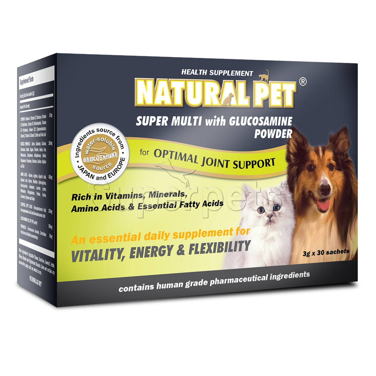Natural Pet - Super Multi Glucosamine 3g x 30 sachetsSuperpets Trading
