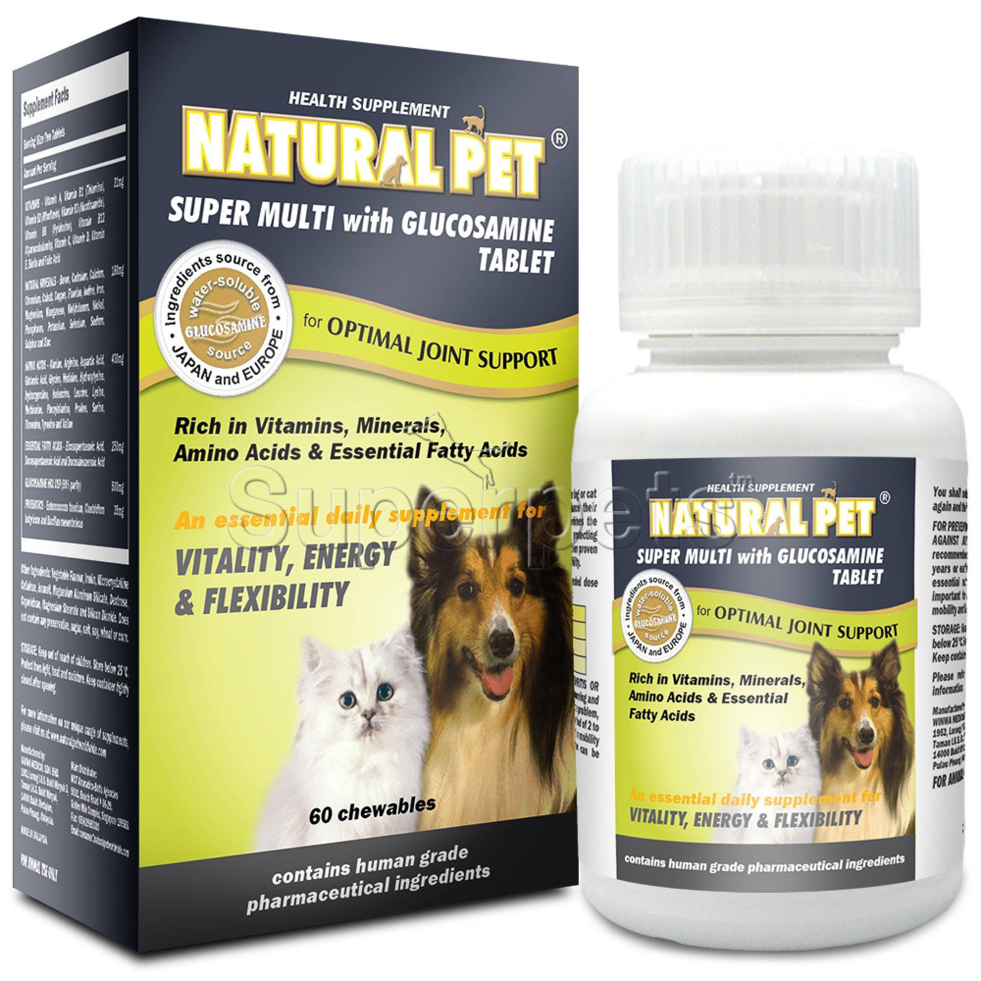 Natural Pet - Super Multi Glucosamine 60tabsSuperpets Trading