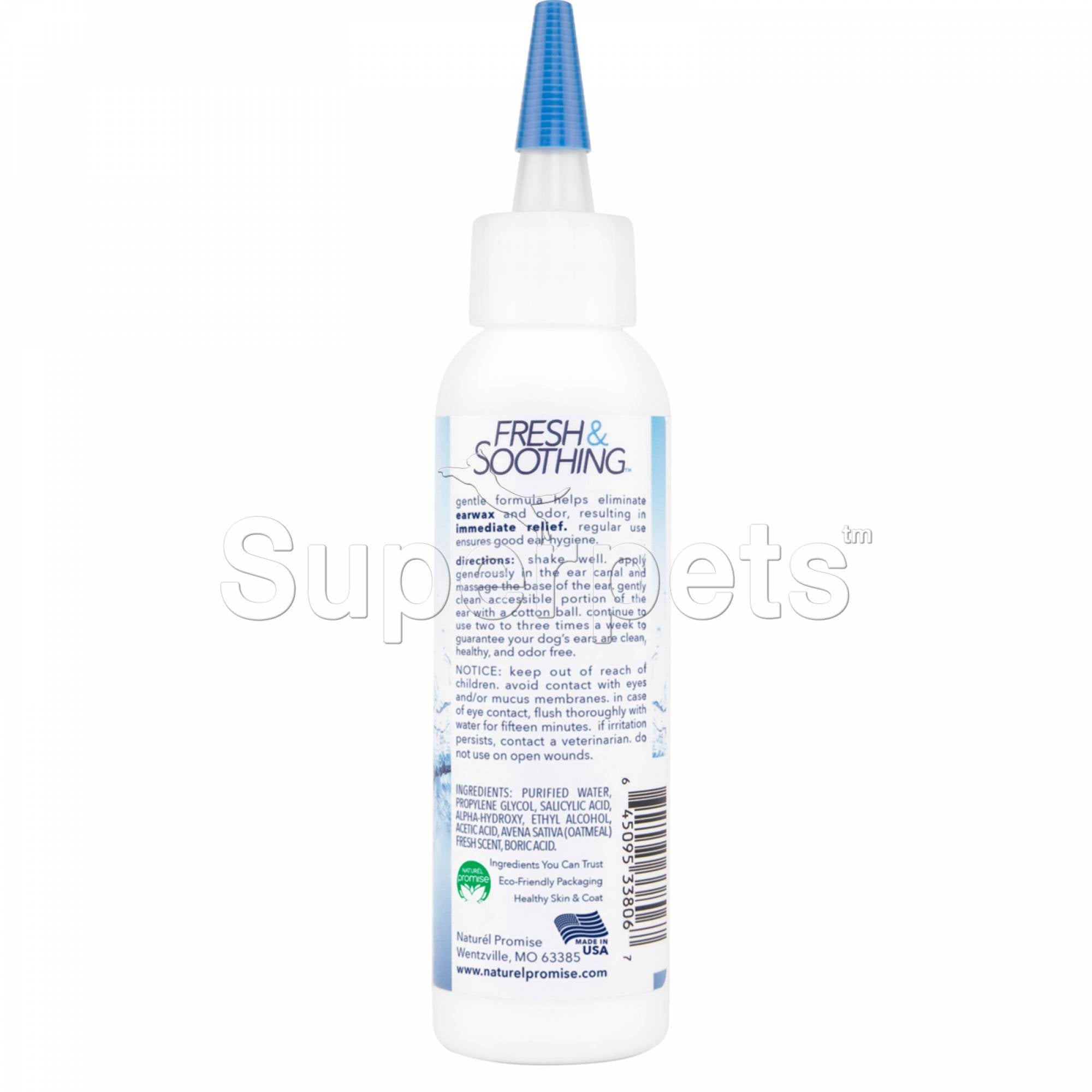 Naturel Promise Fresh & Soothing Ear Cleaner 4oz (118ml)Superpets Trading
