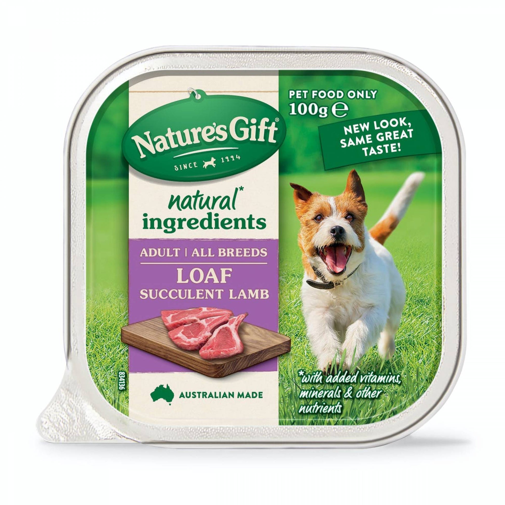 Nature's Gift - Gourmet - Loaf Style Succulent Lamb 100gDogsSuperpets Trading