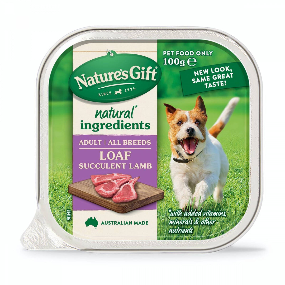 Nature's Gift - Gourmet - Loaf Style Succulent Lamb 100gDogsSuperpets Trading