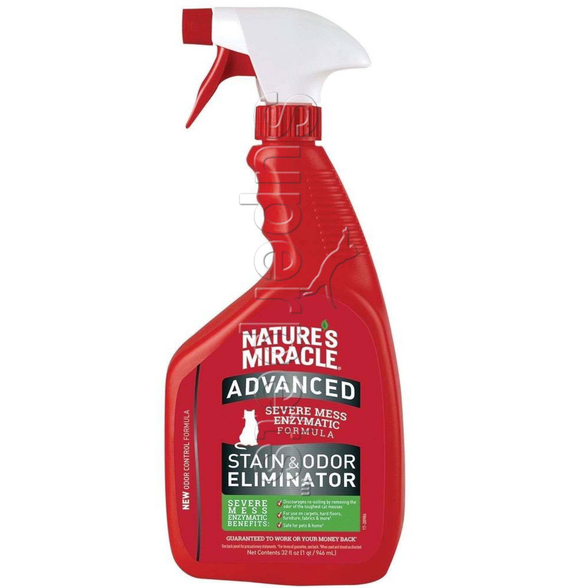 Natures Miracle Advanced Stain and Odor Eliminator Just for Cats spray 32oz (946ml)Superpets Trading