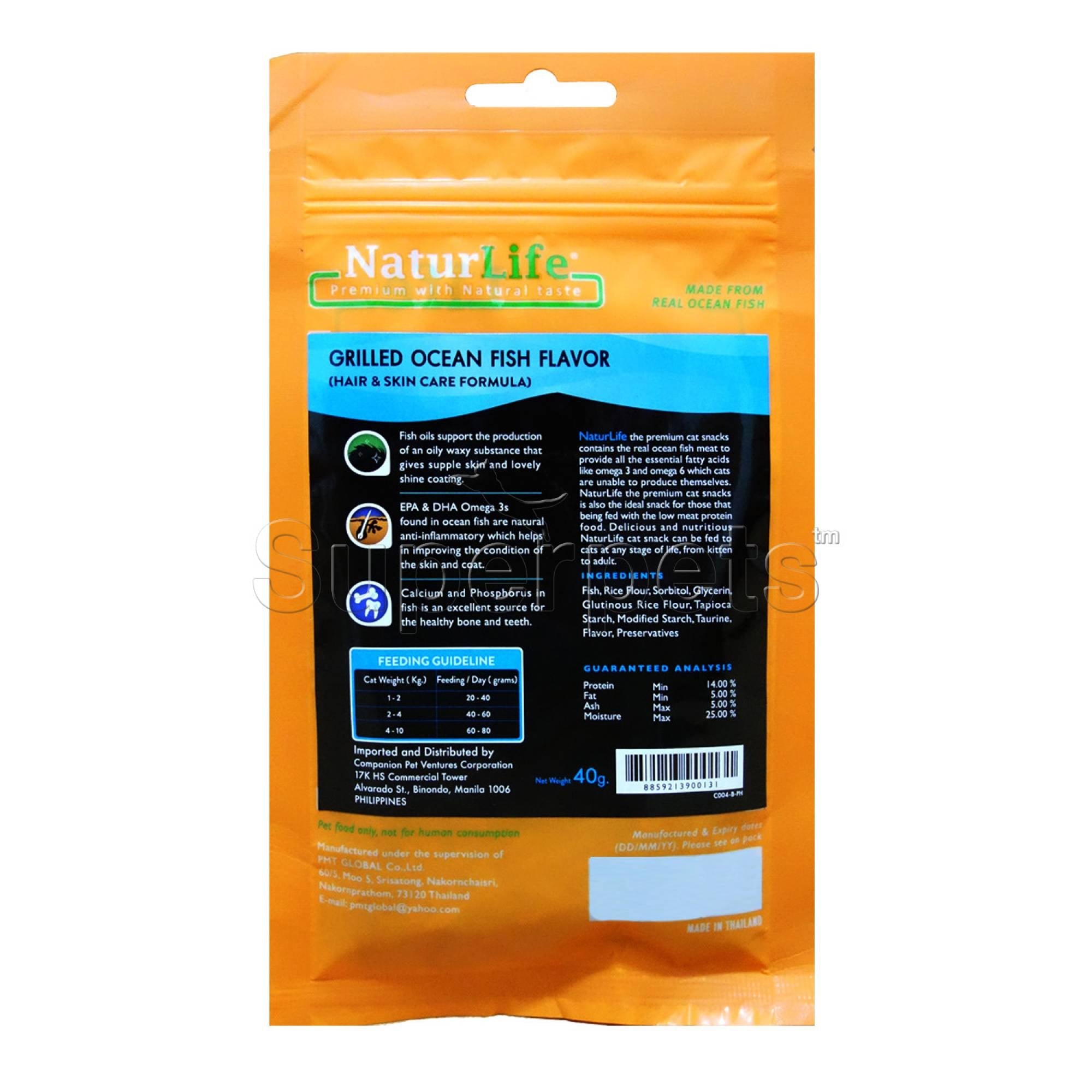 NaturLife Cat Treat - Grilled Ocean Fish 40gSuperpets Trading