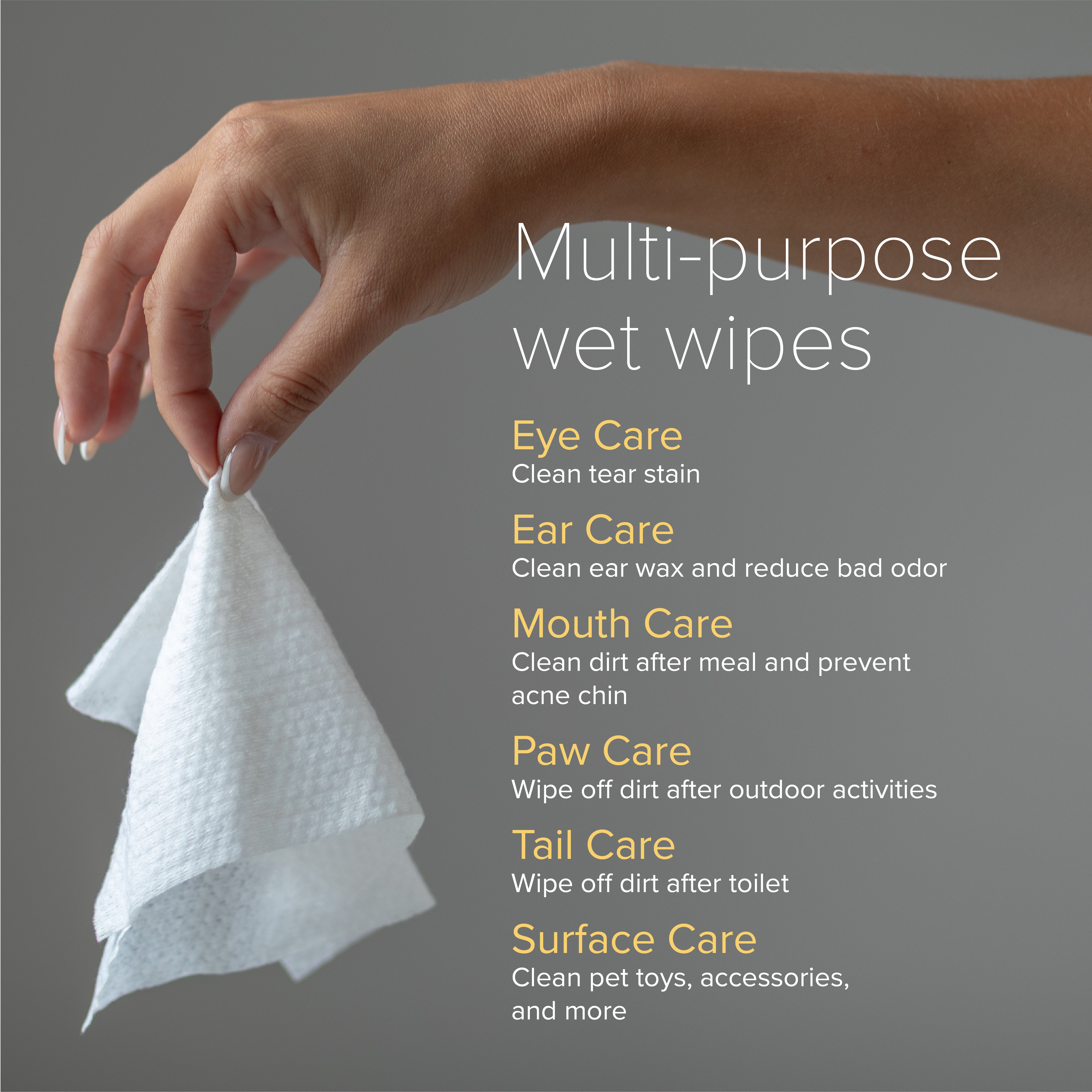 Nurture pro AG+ Silver pet wipes 100 pieces
