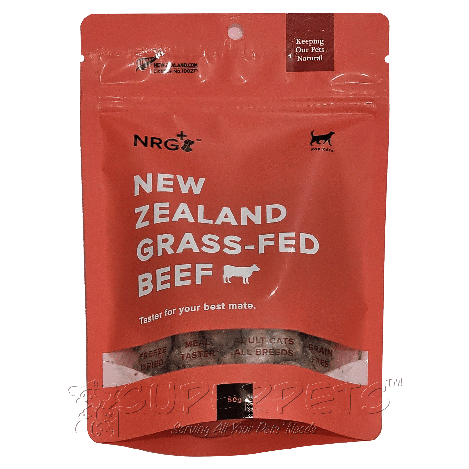 NRG+ - Freeze Dried - Beef Cat Treats 50gCatsSuperpets Trading