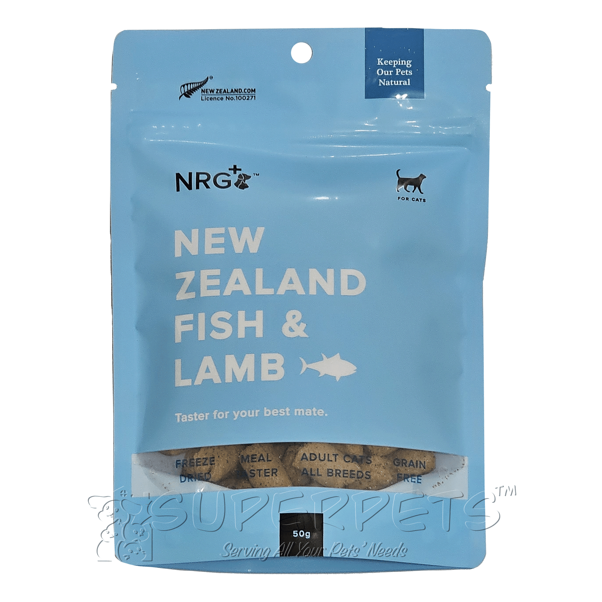NRG+ - Freeze Dried - Fish & Lamb Cat Treats 50gSuperpets Trading