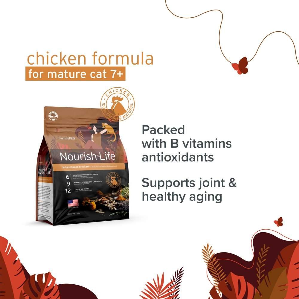 Nurture pro Nourish Life Chicken Formula for Mature cat 7+CatsSuperpets Trading