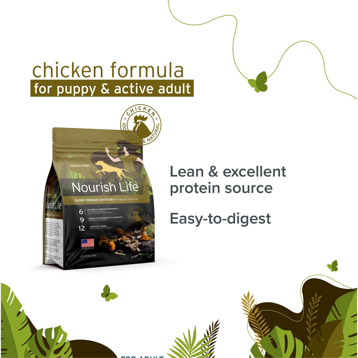 Nurture Pro Nourish Life Chicken Puppy & Adult Dry Dog FoodDogsSuperpets Trading