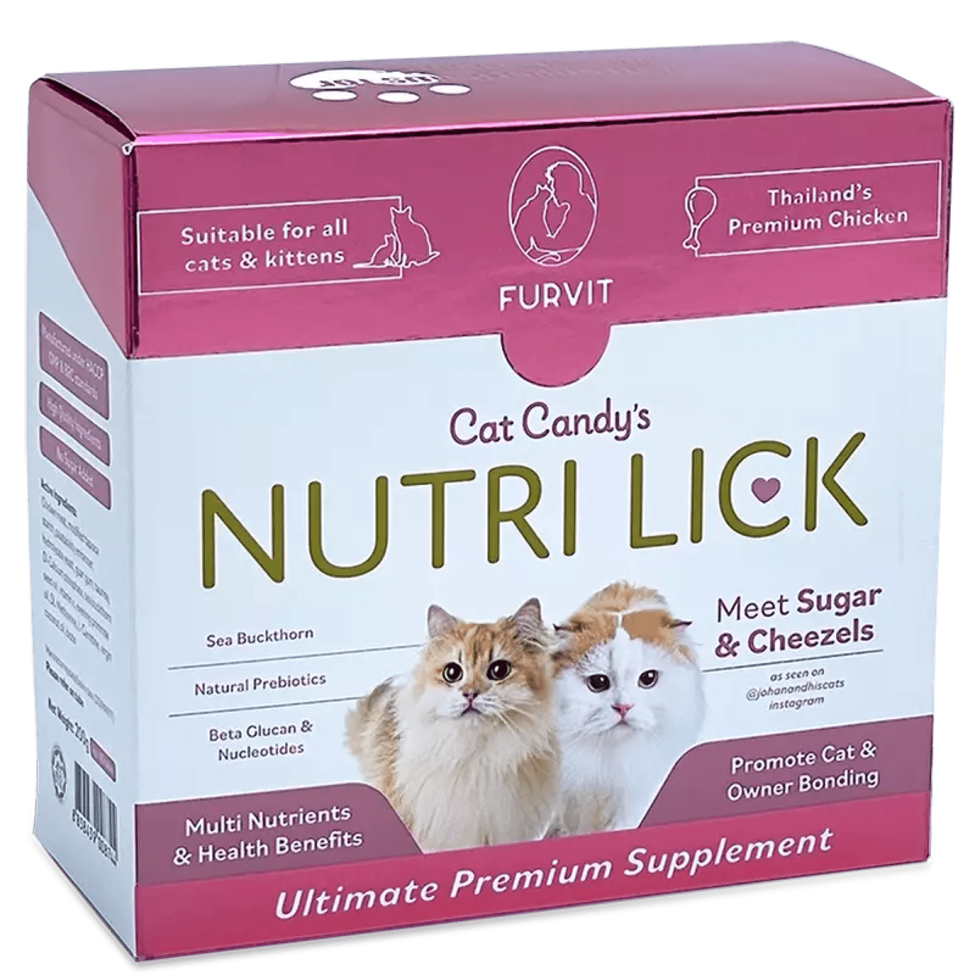 NutriLick Fruvit Cat Candy Supplement - ChickenCatsSuperpets Trading
