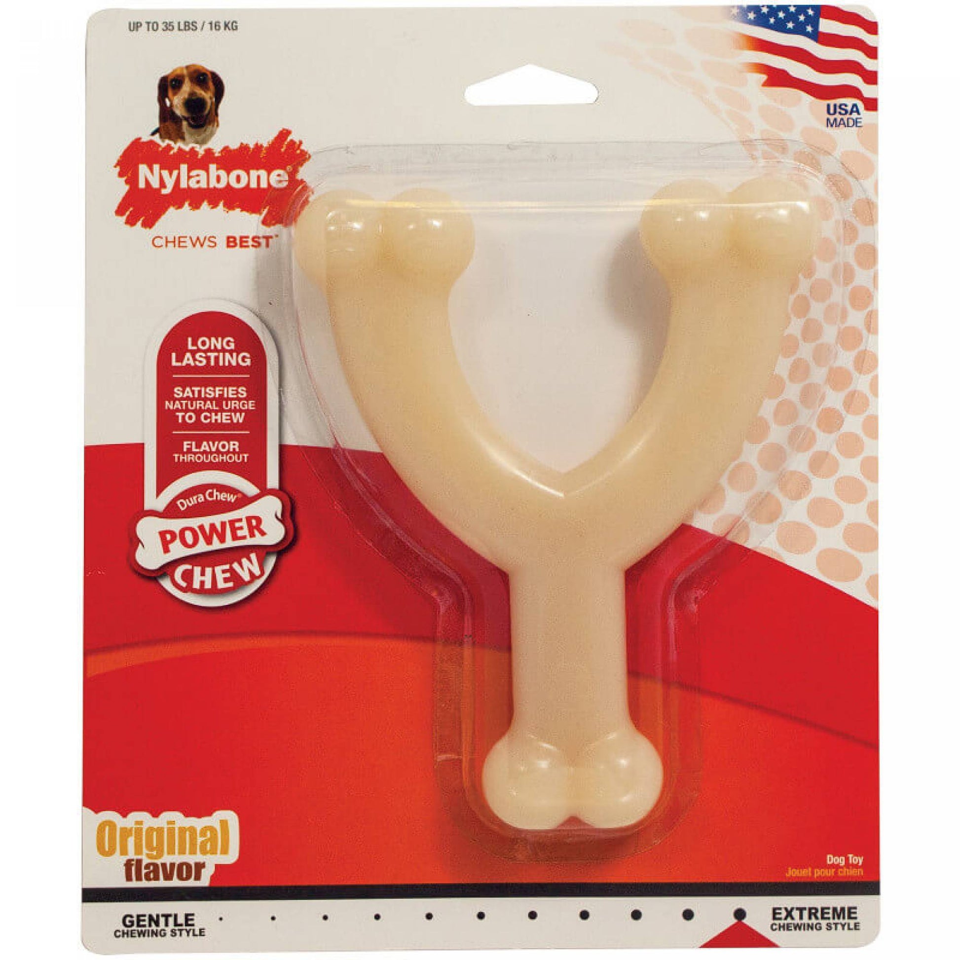 Nylabone - Dura Chew Wishbone - Wolf (N214P)DogsSuperpets Trading