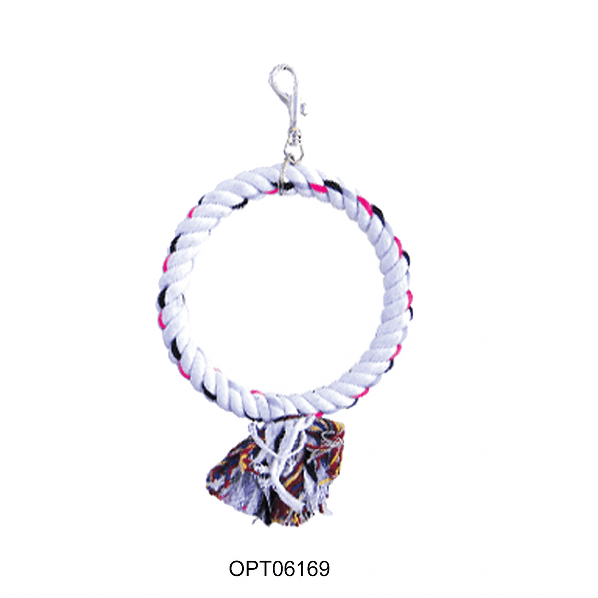OPSP - 6169 - Round Rope Bird Toy 9"Superpets Trading