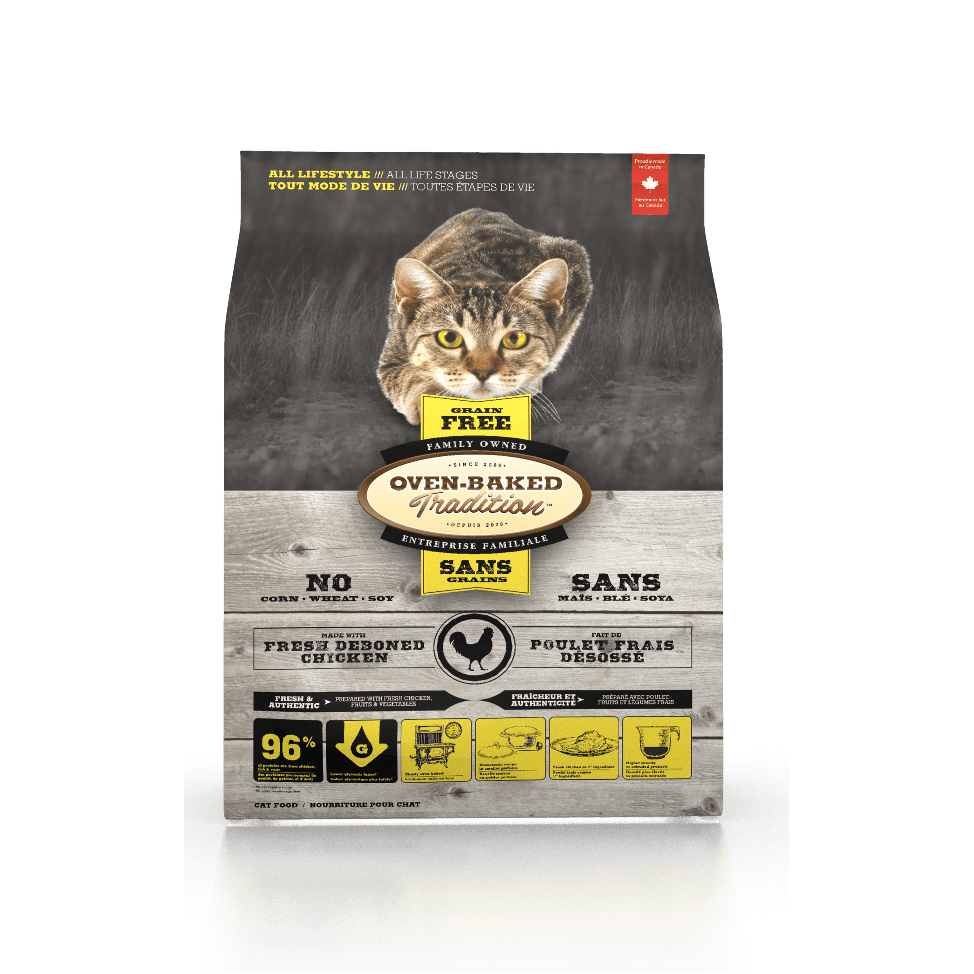 Oven Baked Tradition - Adult Cat - Grain Free Chicken 2.5lb/1.13kgSuperpets Trading