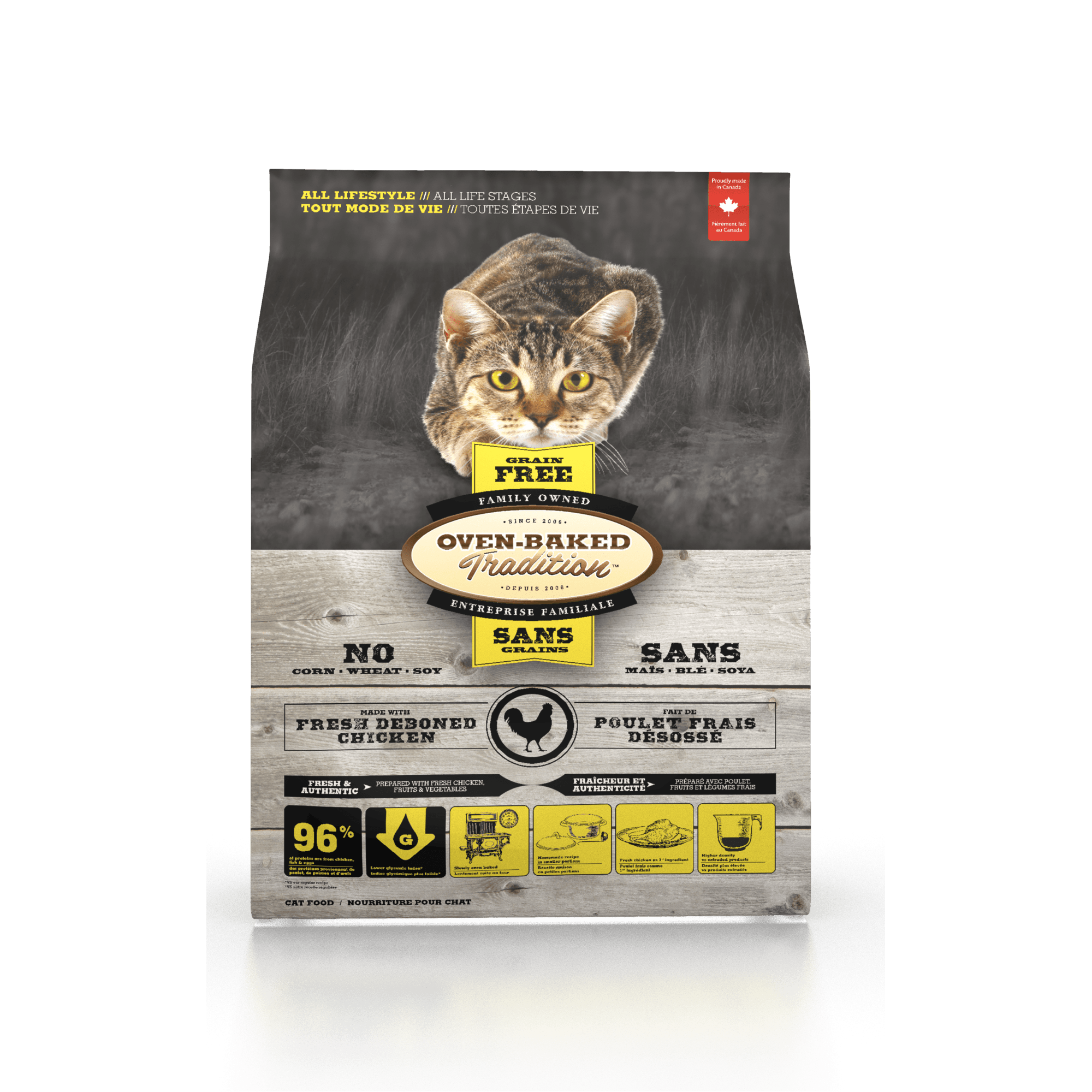 Oven Baked Tradition - Adult Cat - Grain Free Chicken 2.5lb/1.13kgSuperpets Trading
