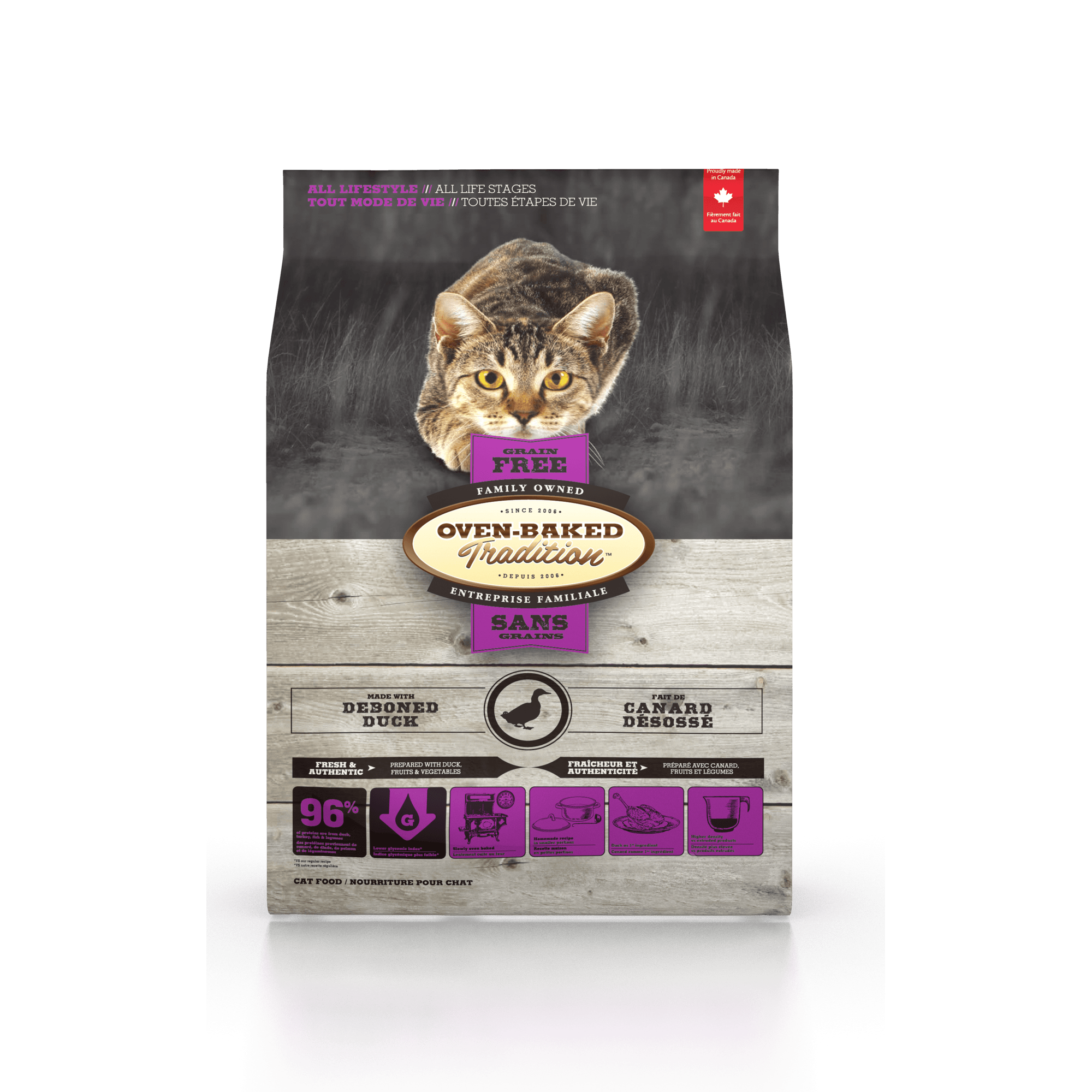 Oven Baked Tradition - Adult Cat - Grain Free Duck 2.5lb/1.13kgSuperpets Trading
