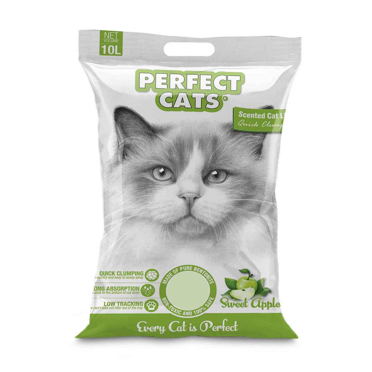 Perfect Cats Litter - Apple Flavor 10LSuperpets Trading