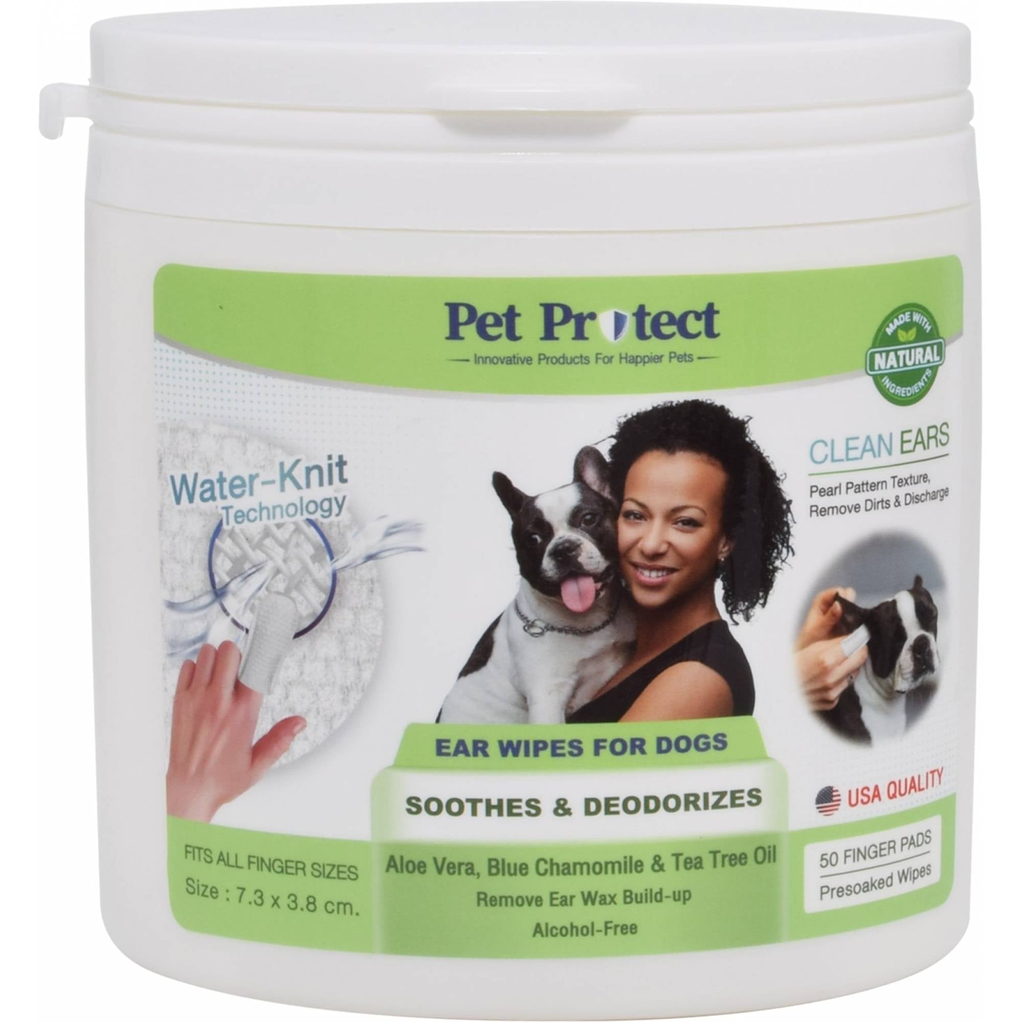 Pet Protect - Dog Ear Wipes 50pcs (Finger size wipe)DogsSuperpets Trading