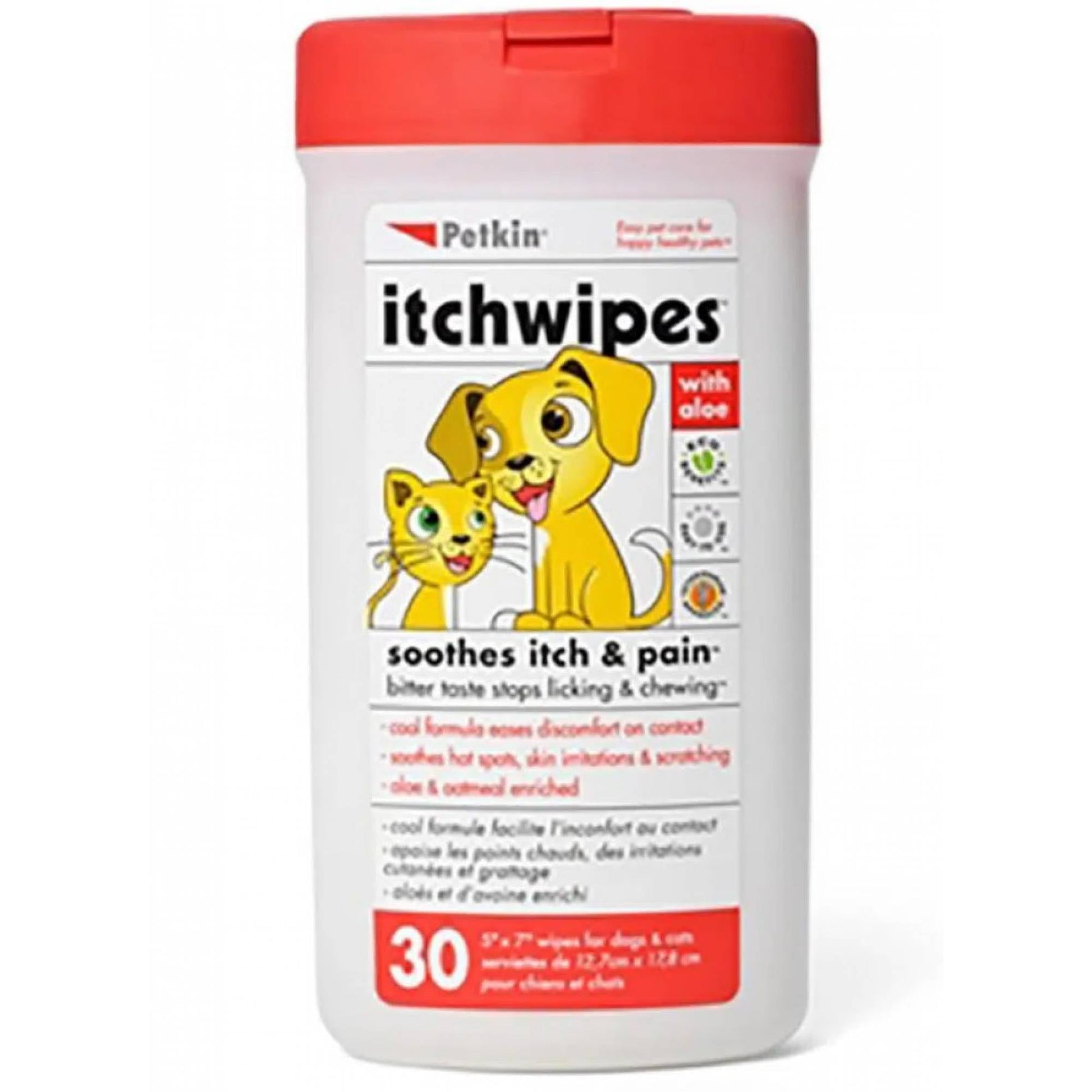 Petkin Pet Itch Wipe 30pcsSuperpets Trading