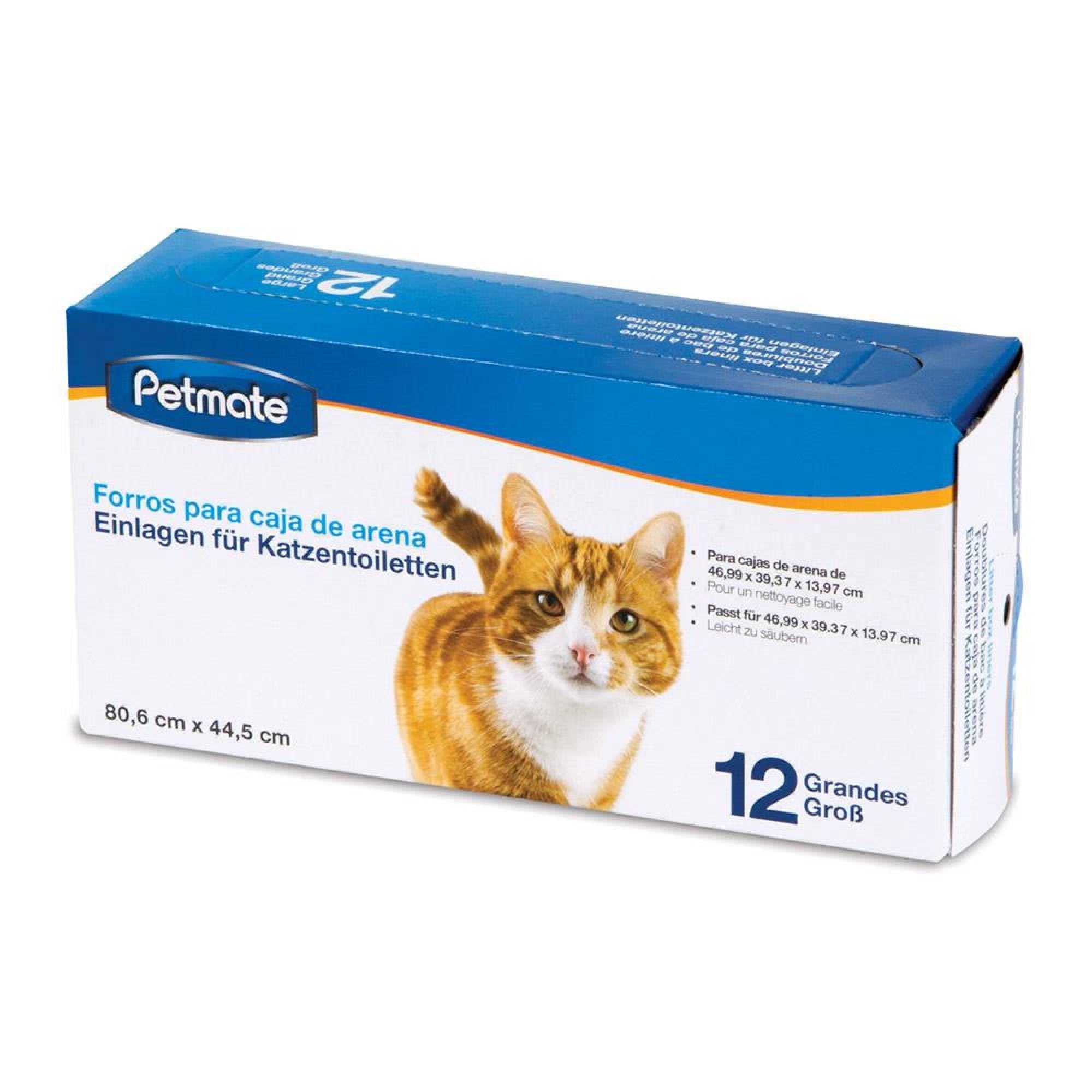 Petmate - Litter Pan Liner Large 12pcSuperpets Trading