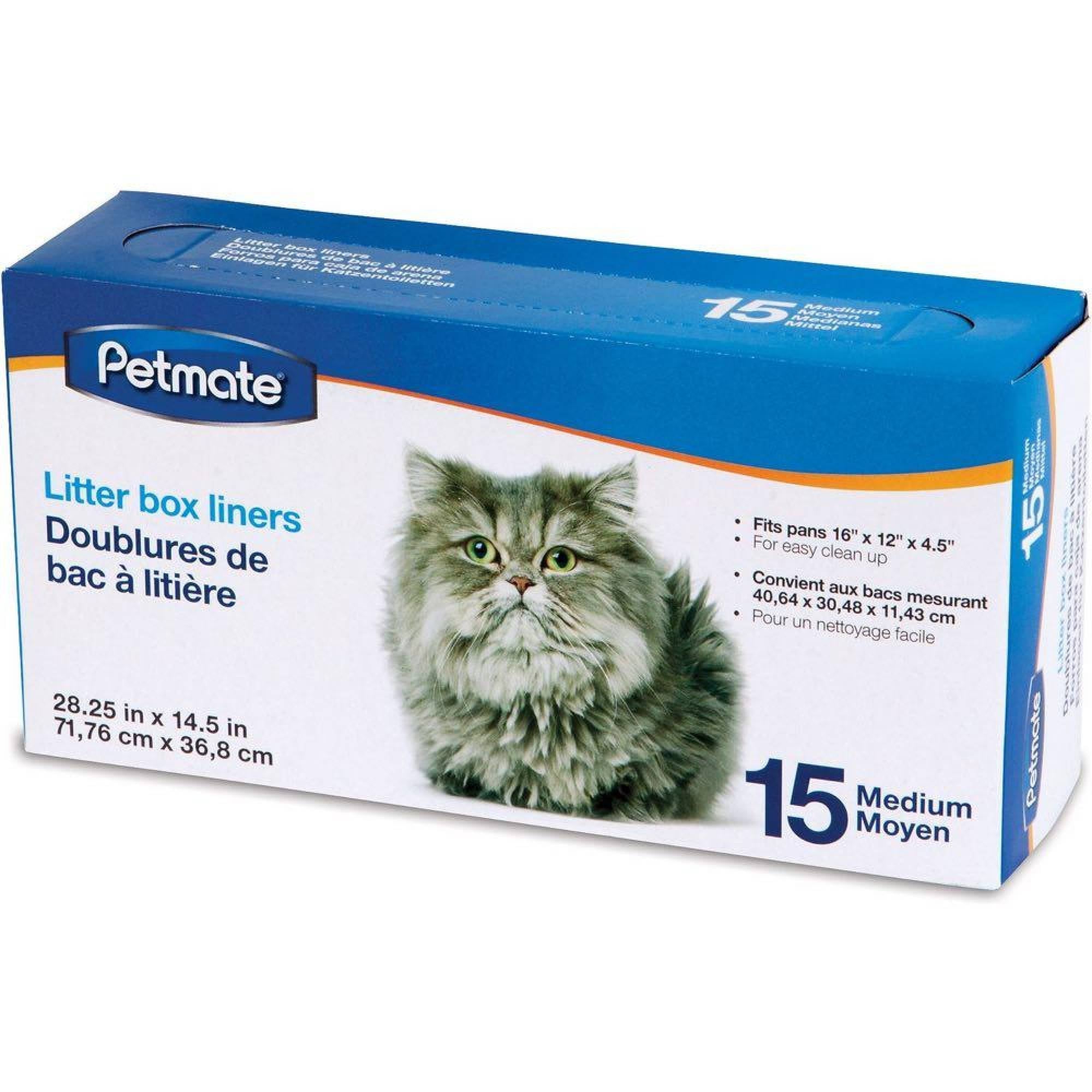 Petmate - Litter Pan Liner Medium 15pcCatsSuperpets Trading