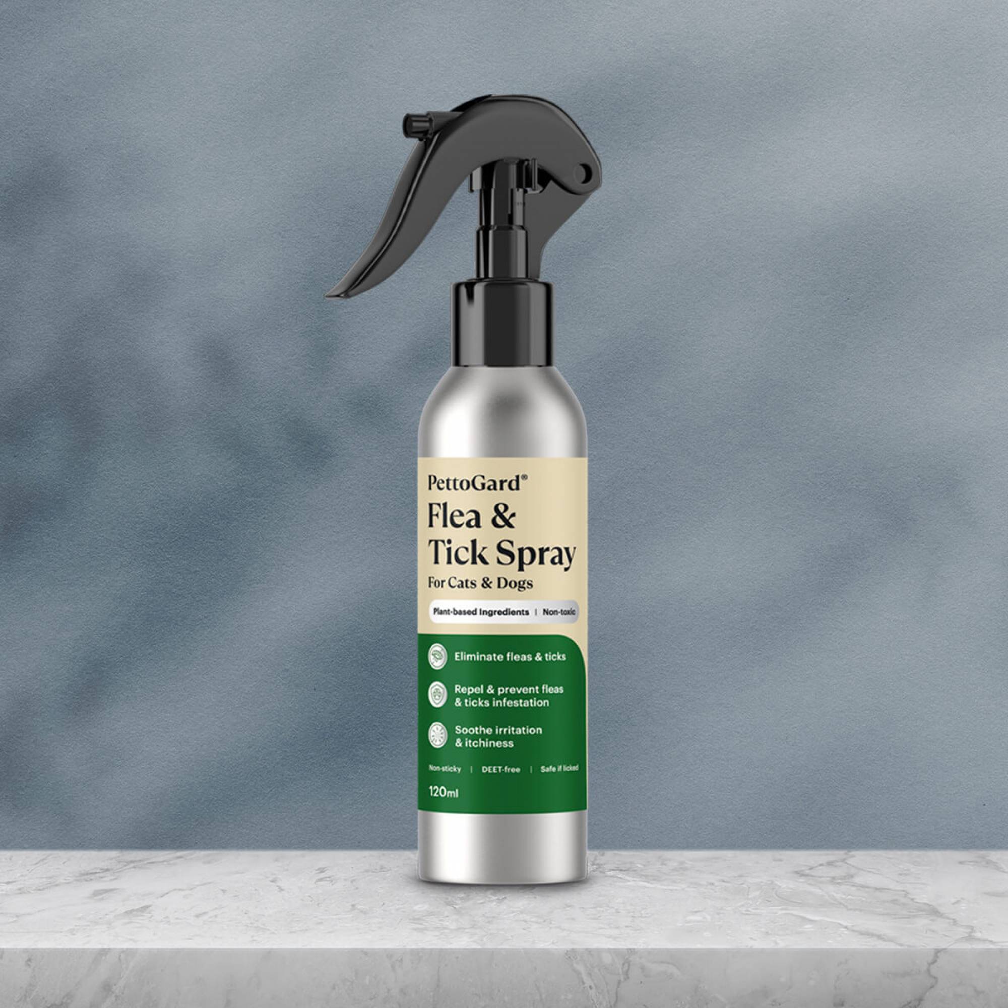 PettoGard® Flea & Tick Spray for Cats & Dogs 120ml