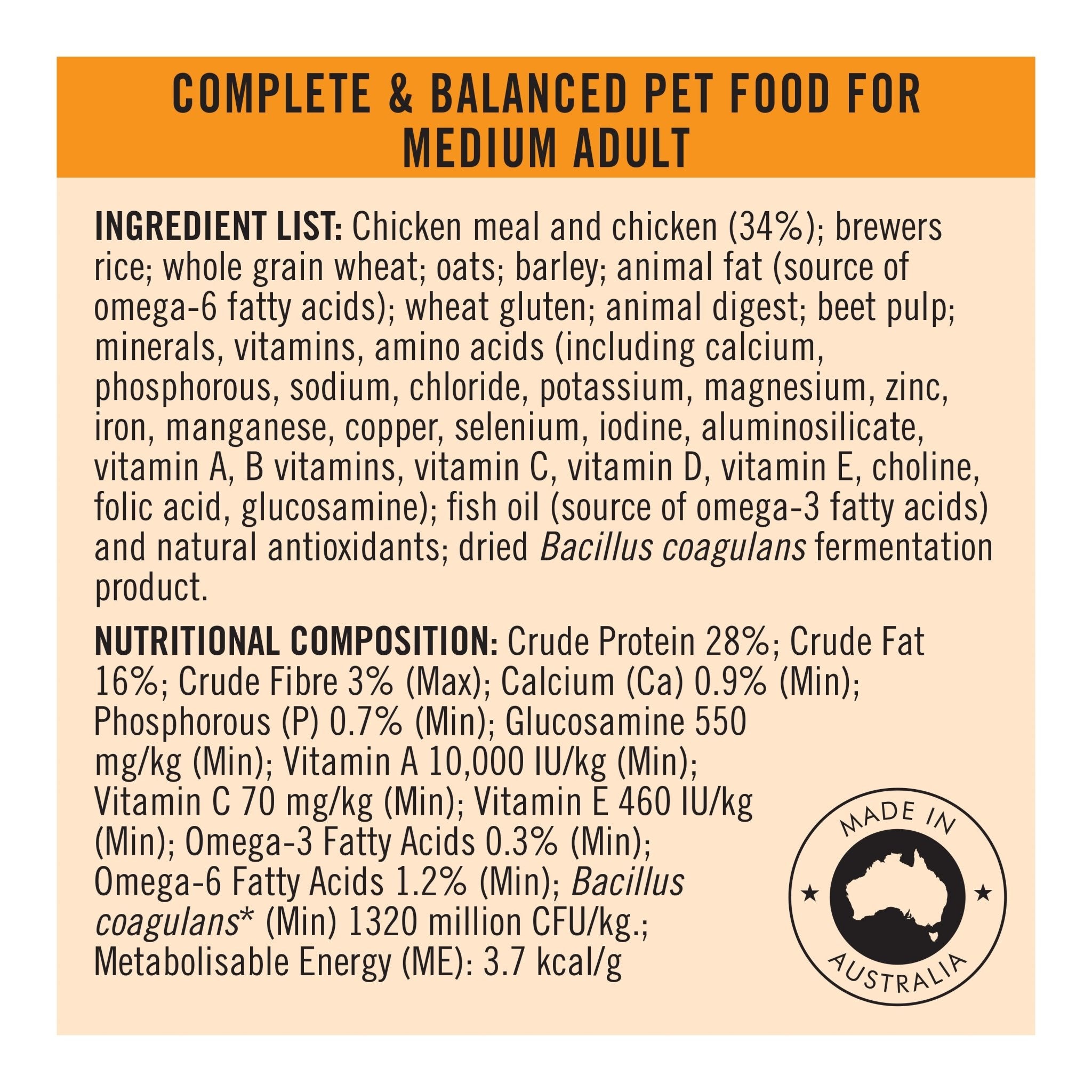 Pro Plan Adult Dog Chicken - MediumDogsSuperpets Trading