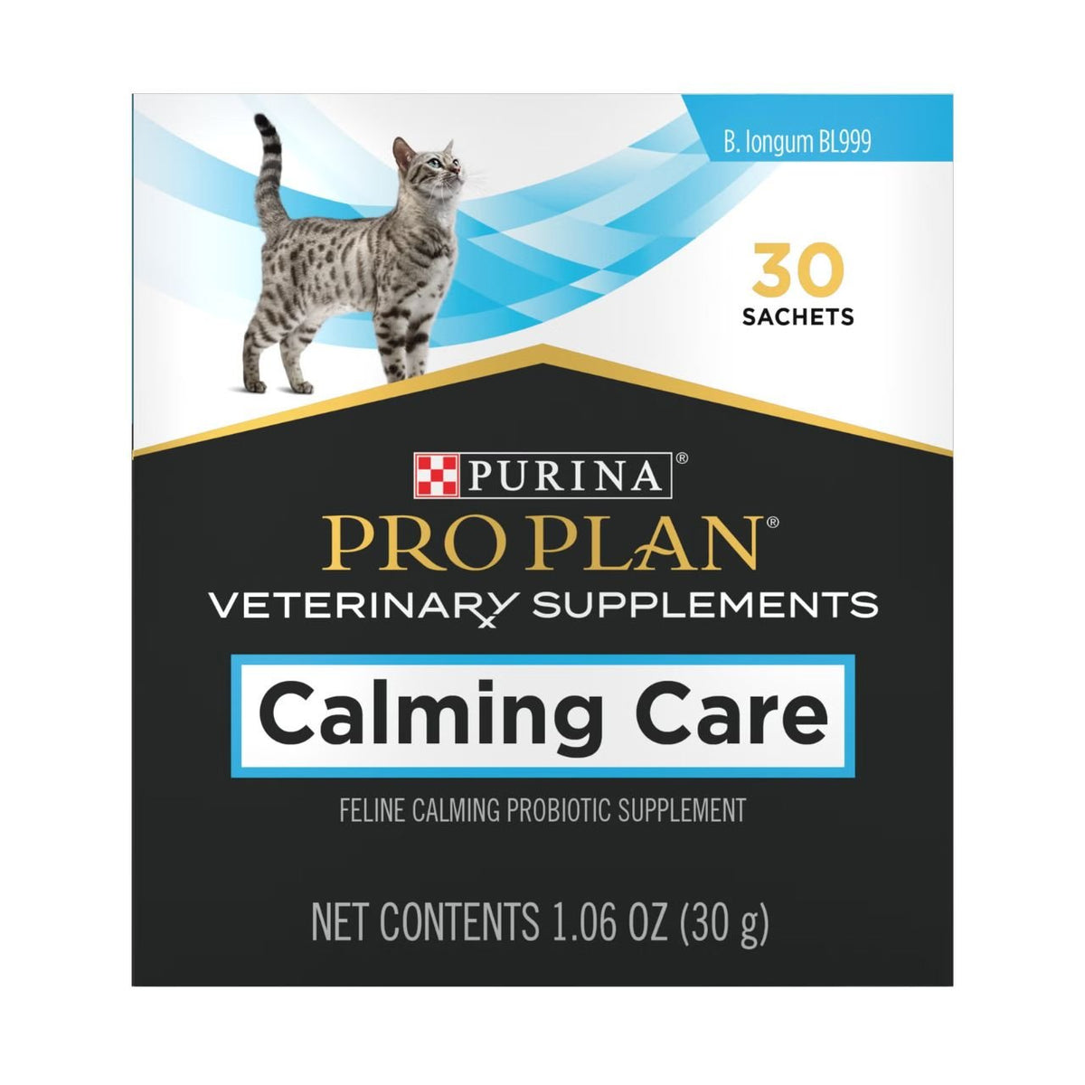 Pro Plan Calming Care for Cats Veterinary Supplements , Feline Anxiety Probiotic Supplement - 1 box 30 Sachets (Copy)CatsSuperpets Trading