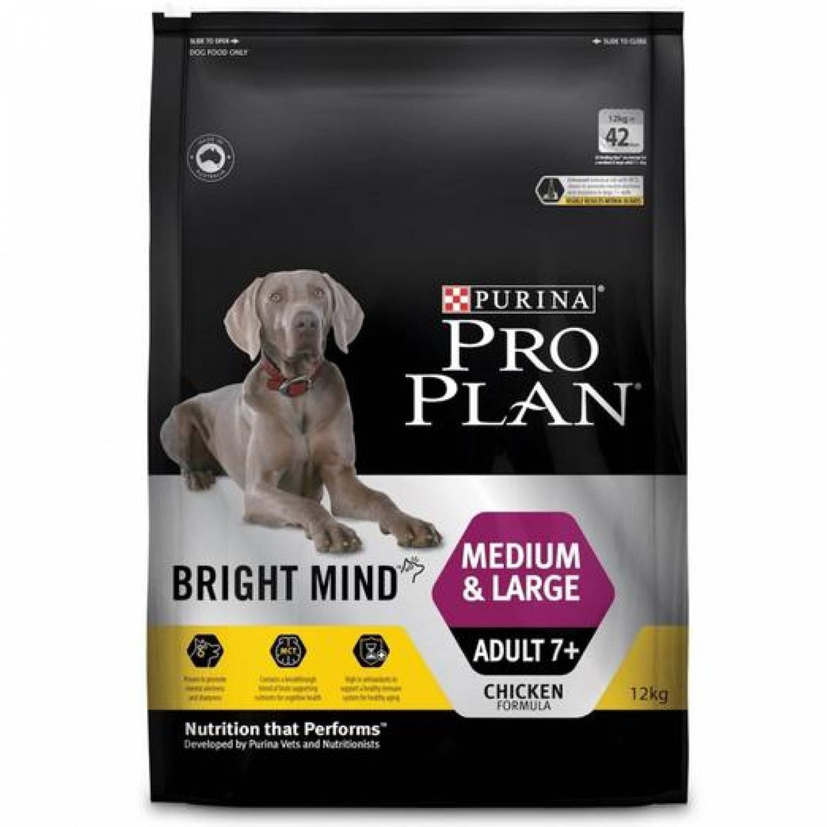 PRO PLAN - Canine Adult 7+ -Bright Mind Chicken (Small & Mini Adult 7+) 2.5kgDogsSuperpets Trading