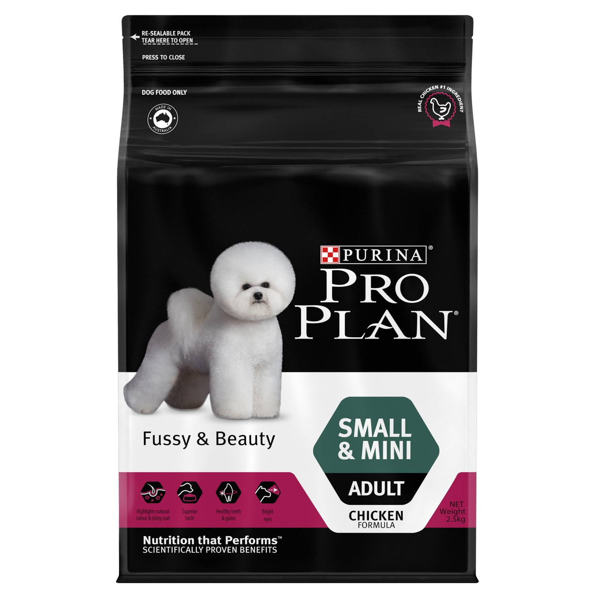 PRO PLAN - Canine Adult - Fussy Beauty (Chicken) 2.5kgSuperpets Trading
