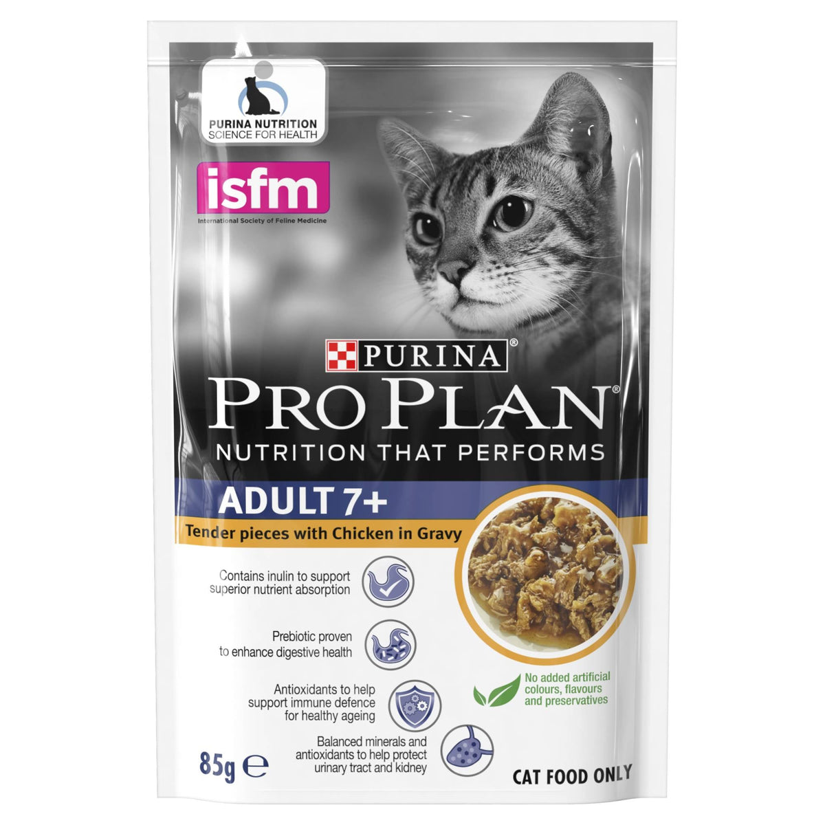 PRO PLAN - Cat Adult 7+ - Senior (Chicken) Wet Pouch 85gSuperpets Trading