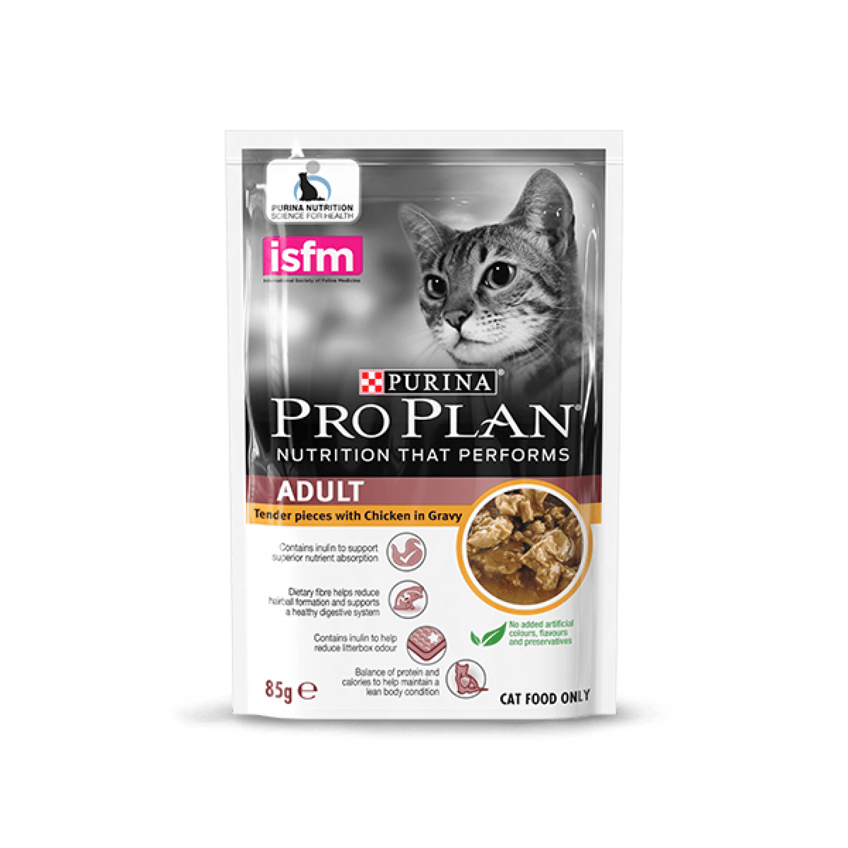 PRO PLAN - Cat Adult - Chicken in Gravy Wet Pouch 85gCatsSuperpets Trading