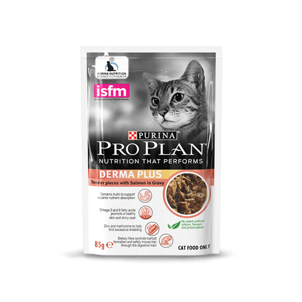 PRO PLAN - Cat Adult - Derma Plus Salmon in Gravy Wet Pouch 85gCatsSuperpets Trading