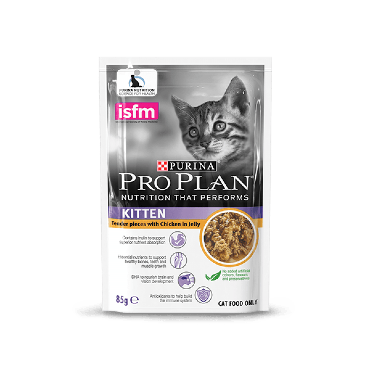 PRO PLAN - Cat Kitten - Chicken in Jelly Wet Pouch 85gSuperpets Trading