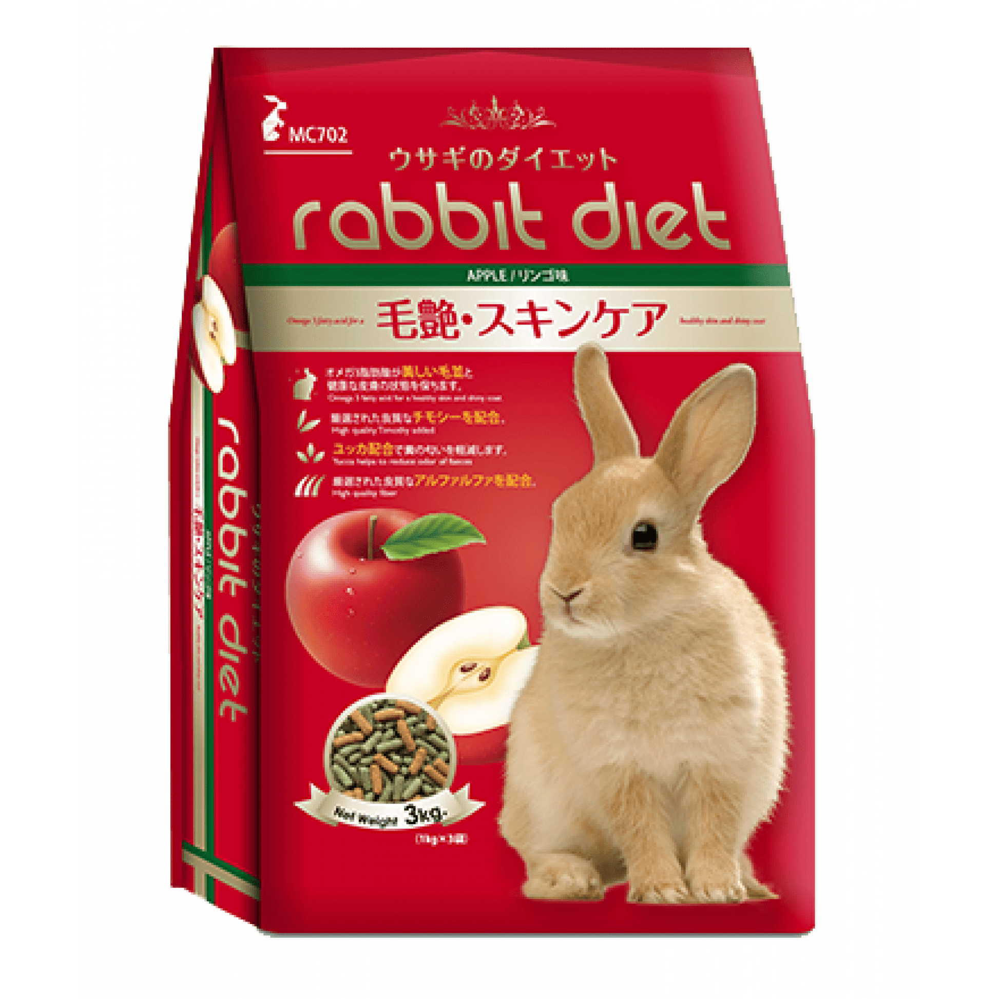 Rabbit Diet MC702 Apple 3kgSuperpets Trading