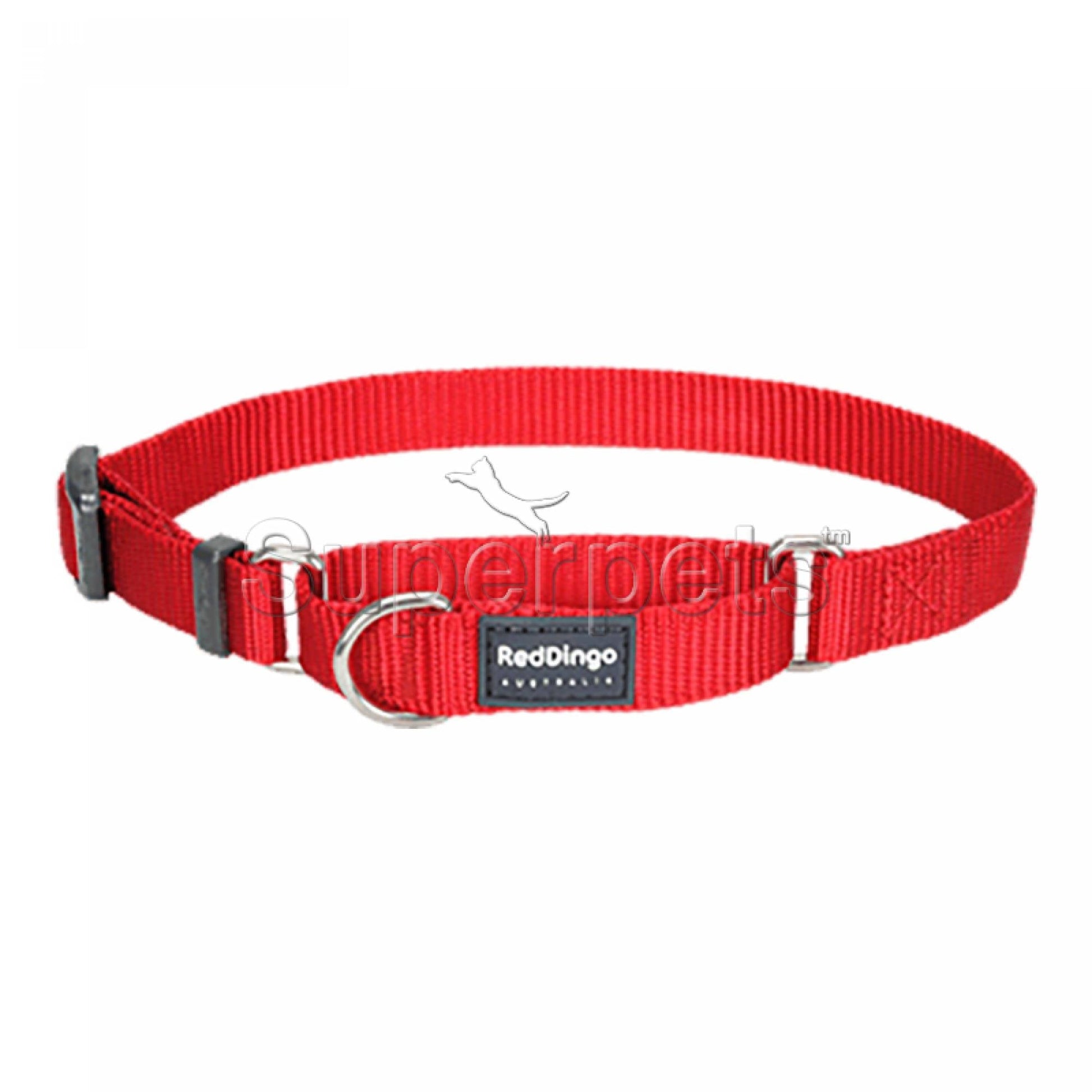 Red Dingo Dog Half Check Collar 15mm - RedDogsSuperpets Trading