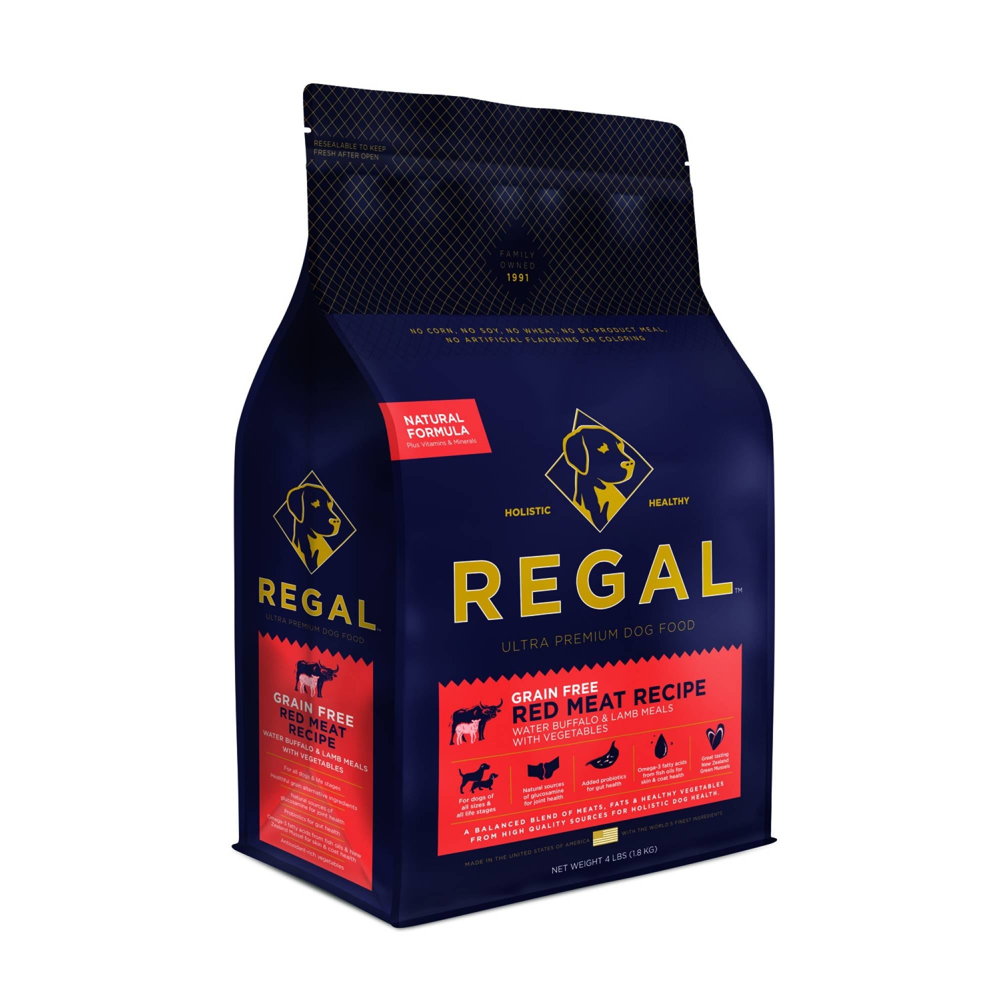 Regal - Cannie Adult Grain Free - Red Meat Recipe (Buffalo & Lamb) 4lbsDogsSuperpets Trading