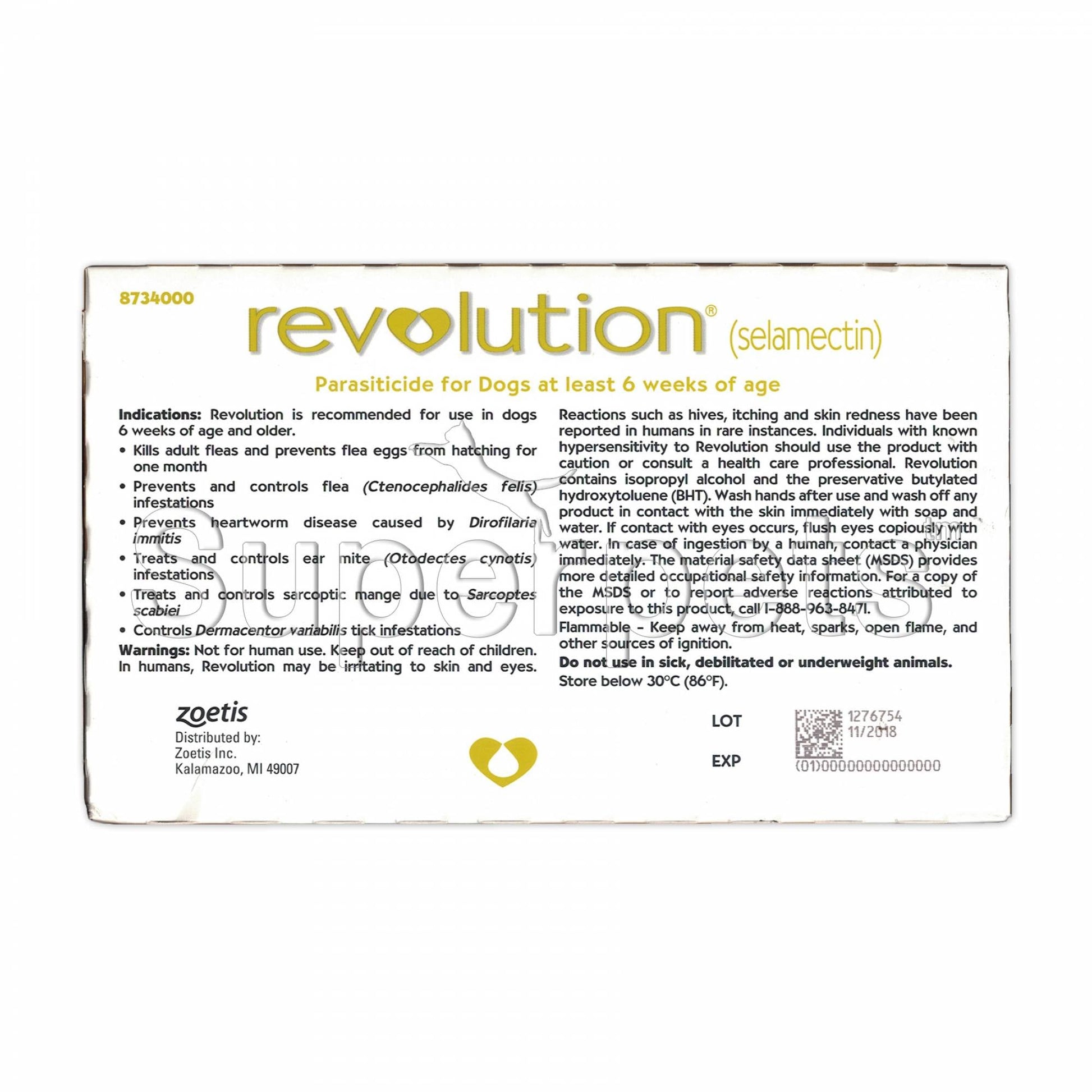 Revolution Spot-On for Dogs 10.1 - 20lb (Brown) 3 dosesDogsSuperpets Trading