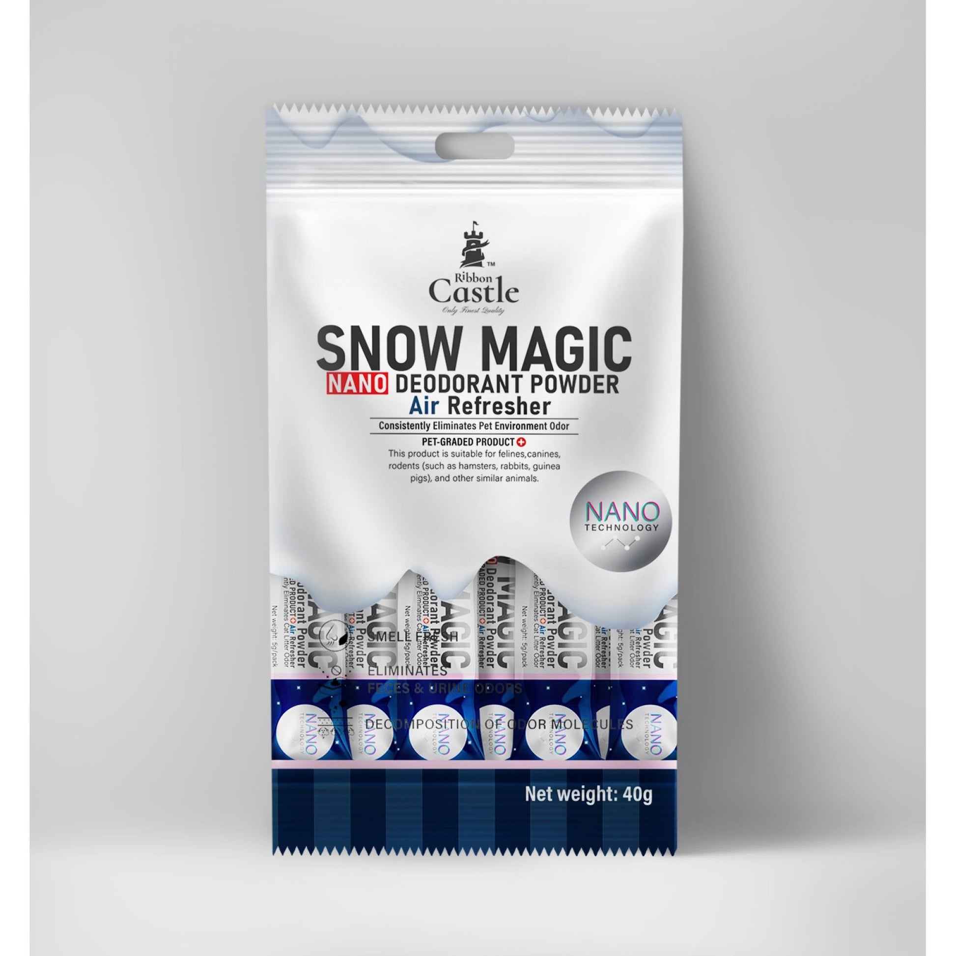 Ribbon Castle - Snow Magic Nano Deodorant Powder 40gSuperpets Trading