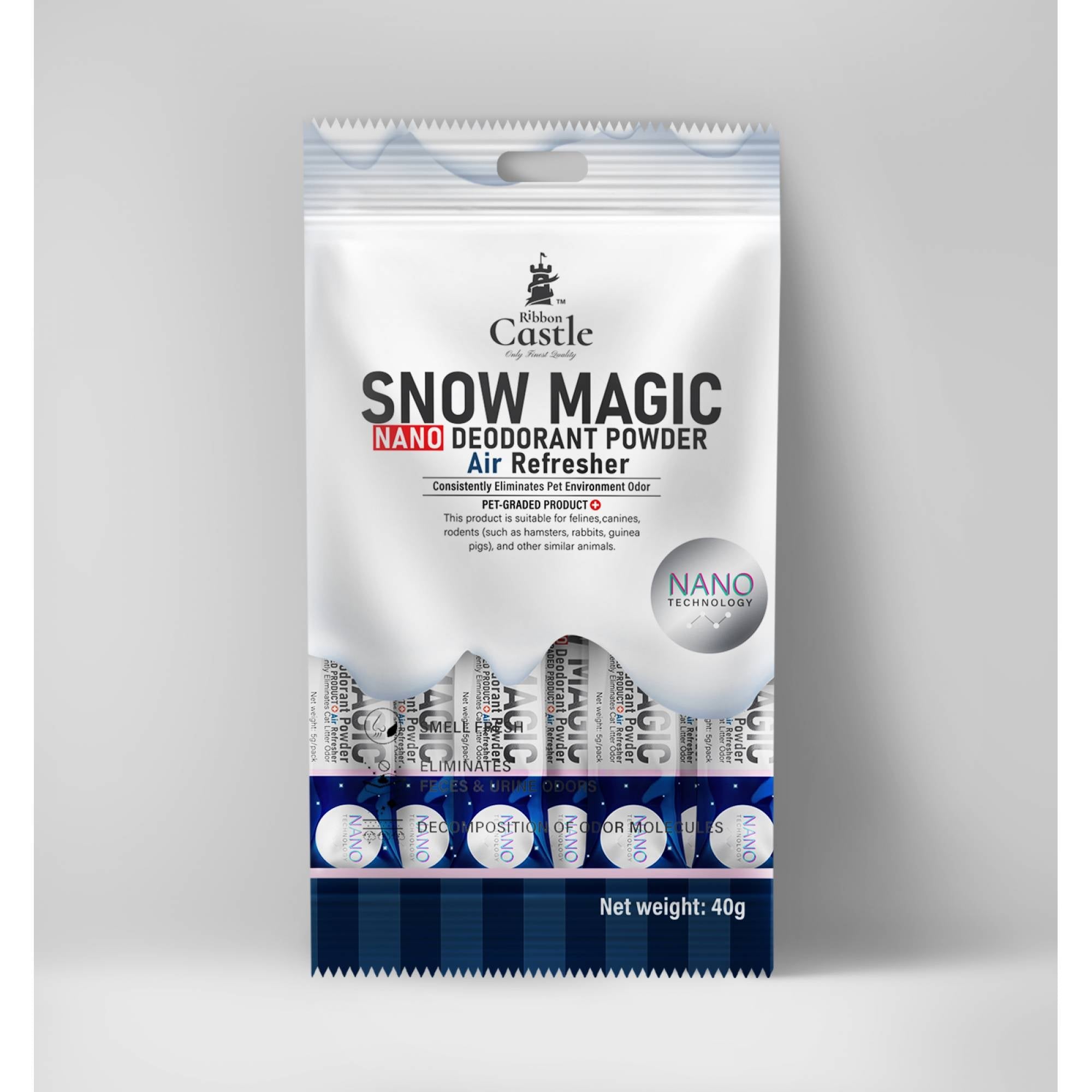Ribbon Castle - Snow Magic Nano Deodorant Powder 40gSuperpets Trading