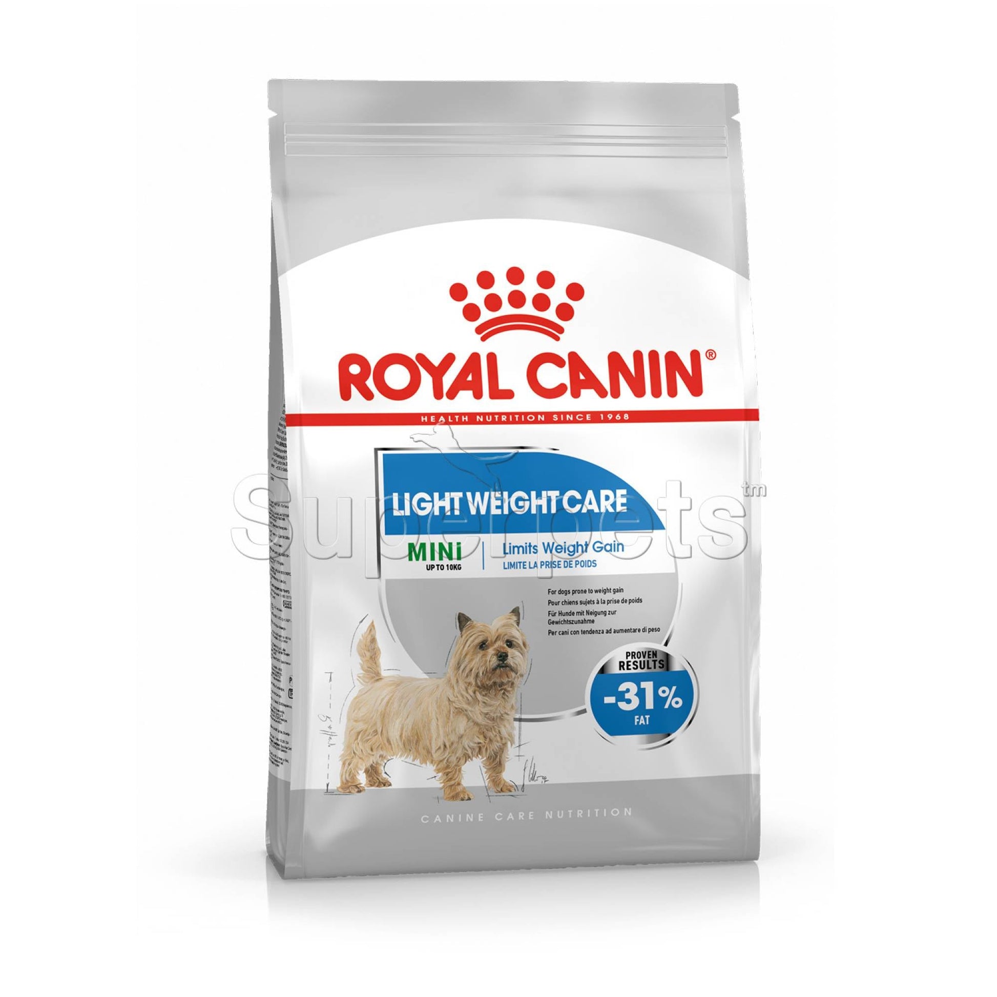 Royal Canin - Dog Adult - Mini Light Weight Care (Mini up to 10kg) 1kgDogsSuperpets Trading