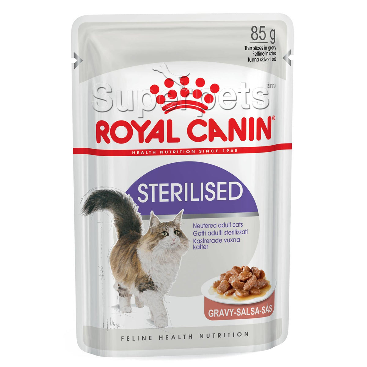 Royal Canin - Pouch Cat Adult - Sterilised - Gravy 85gCatsSuperpets Trading