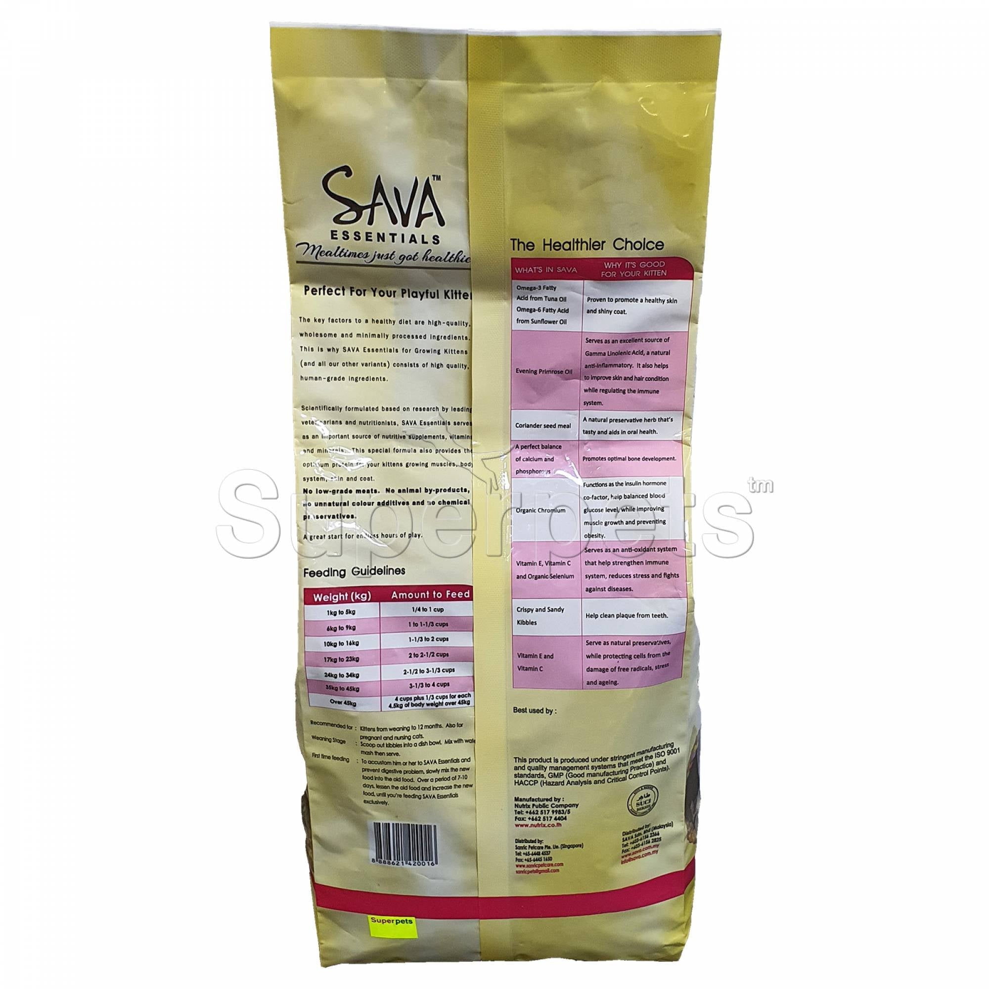 Sava Essentials for Kittens 1.5kgSuperpets Trading