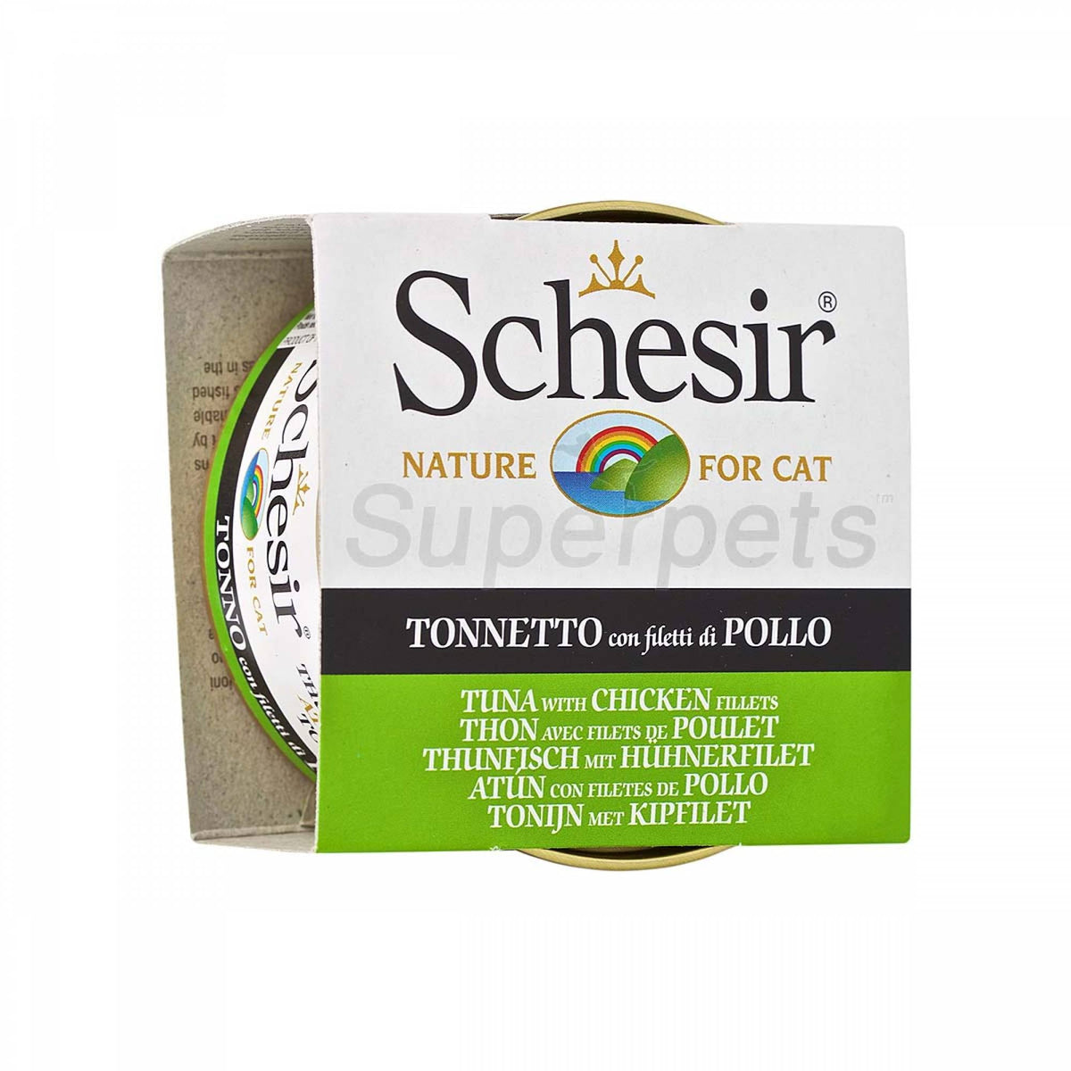 Schesir Cat - Tuna with Chicken Fillets 85gSuperpets Trading