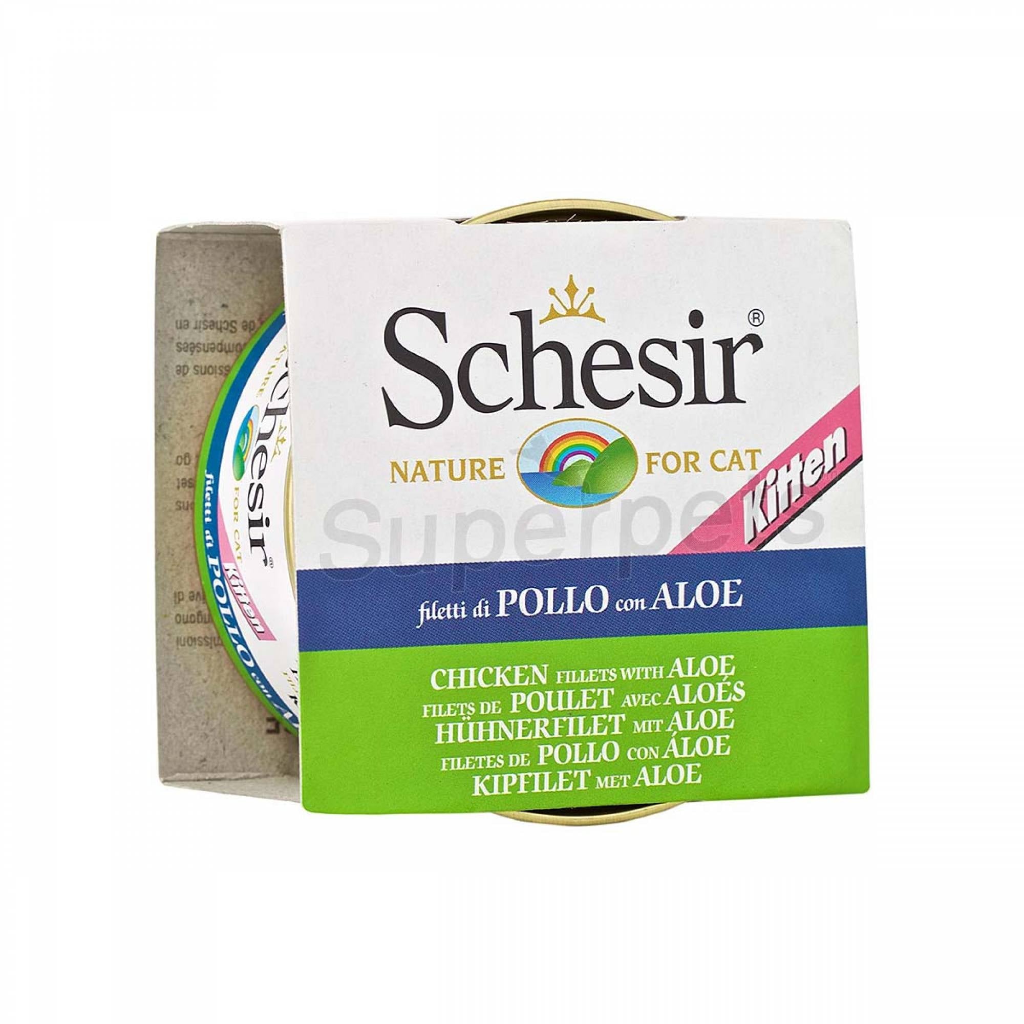 Schesir Kitten - Chicken Fillets with Aloe 85gCatsSuperpets Trading